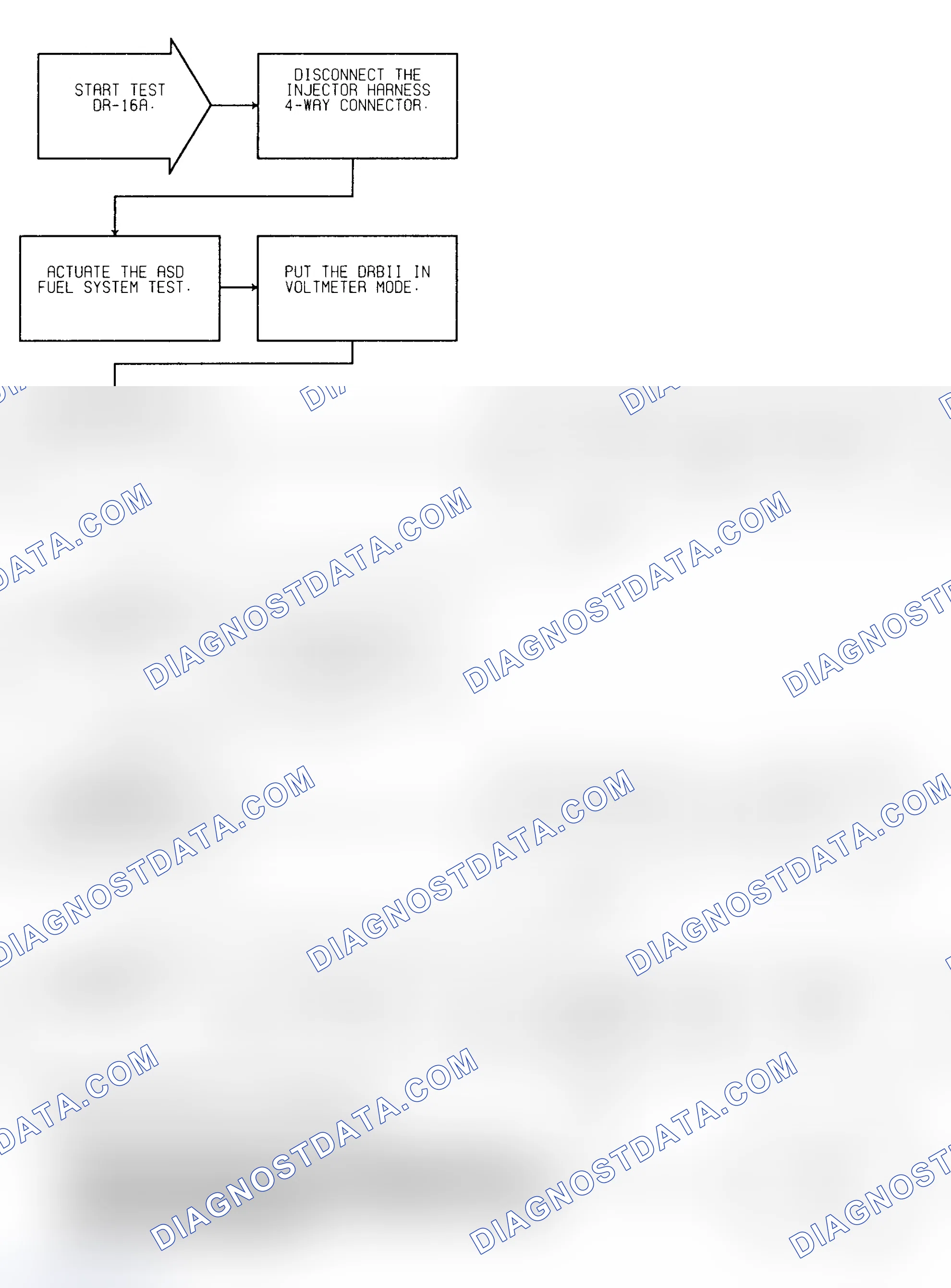 Scheme 387: Test DR-16A (1 of 2) Injector No. 1 Control Circuit