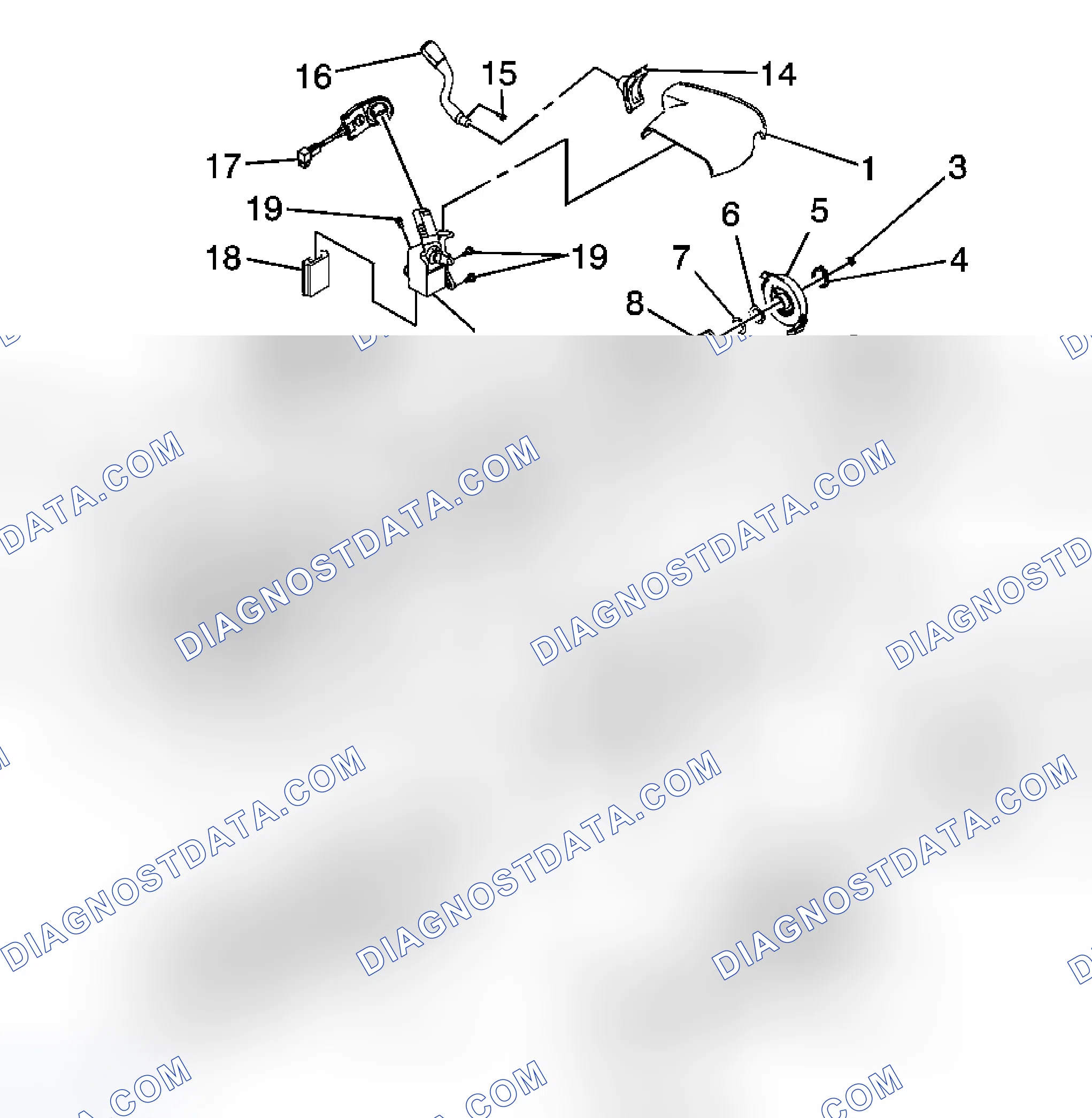 Scheme 4: Steering Column Disassembled View (Automatic Tilt)