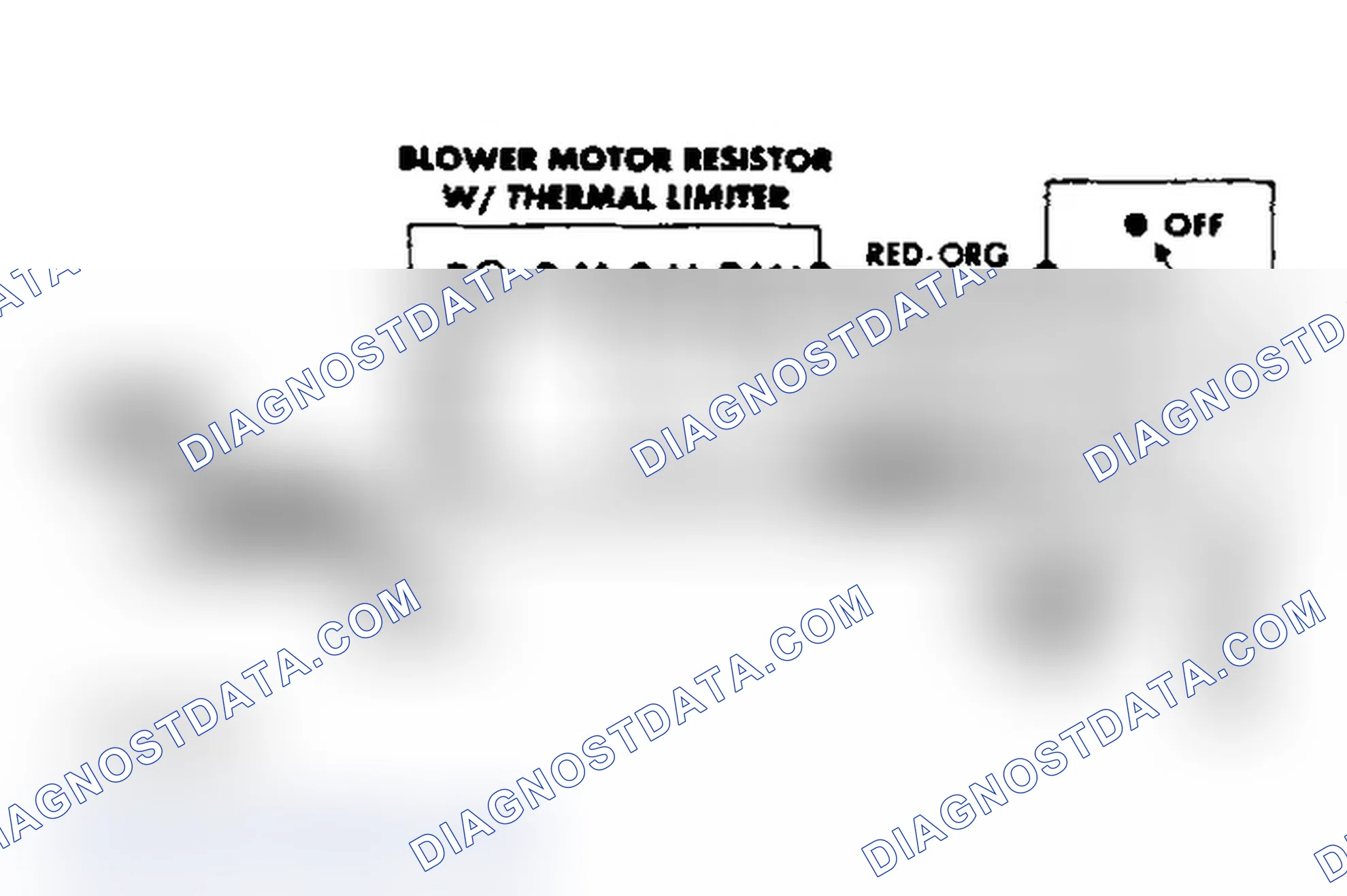 Fig. 3: Heater System Wiring Diagram (Bronco II & Ranger)