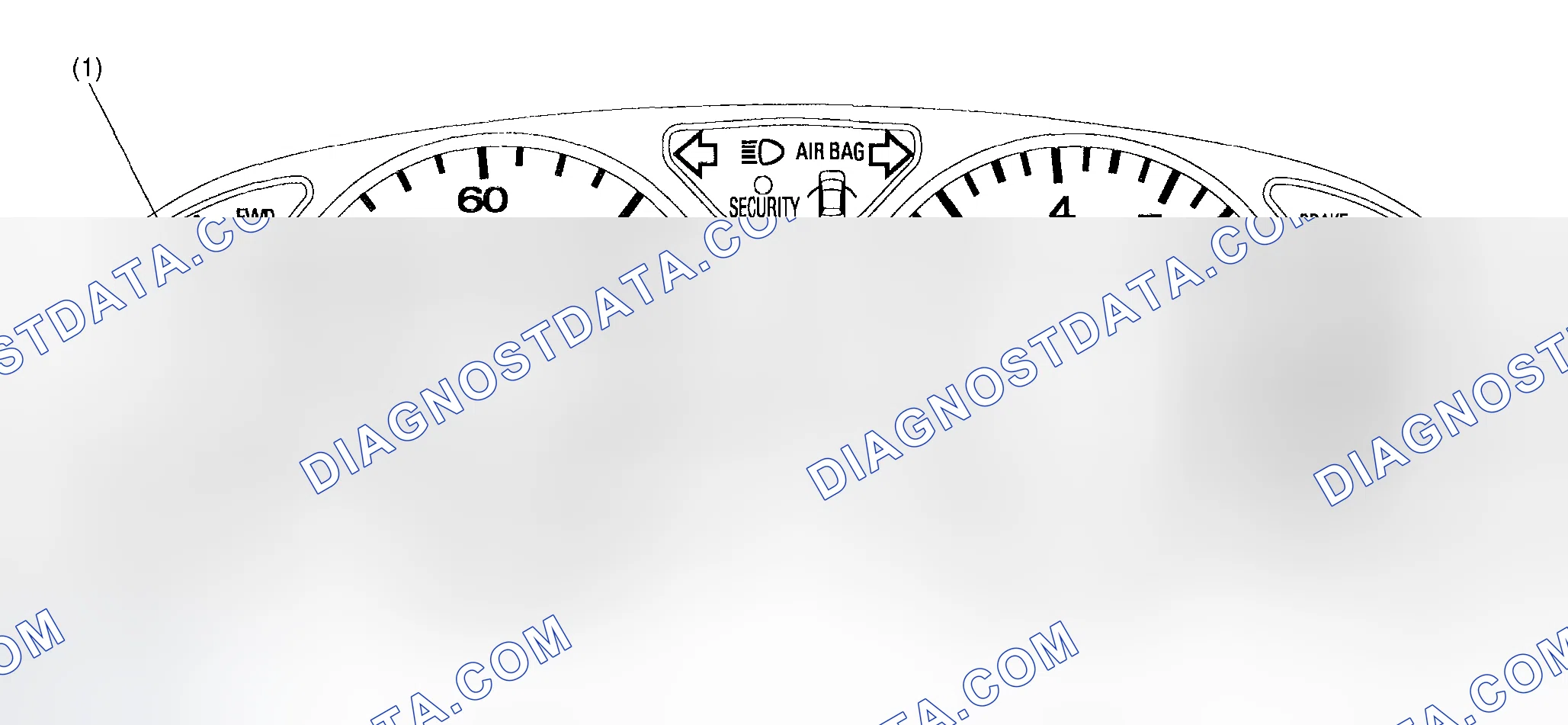 Scheme 299: Identifying ABS Warning Light (U.S.A.)