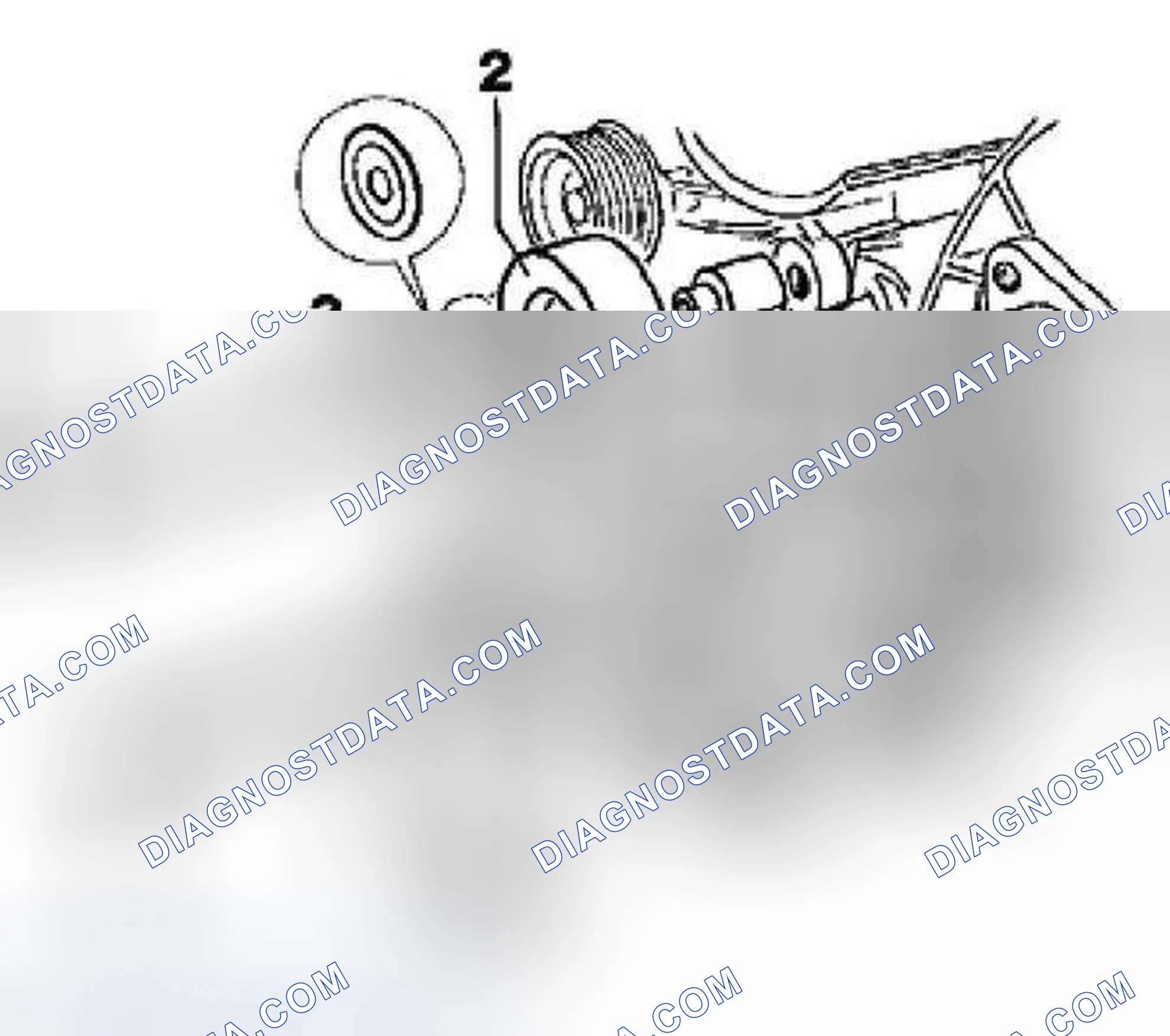 Scheme 619: REMOVING AND INSTALLING DEFLECTION ROLLERS FOR DRIVE BELT
