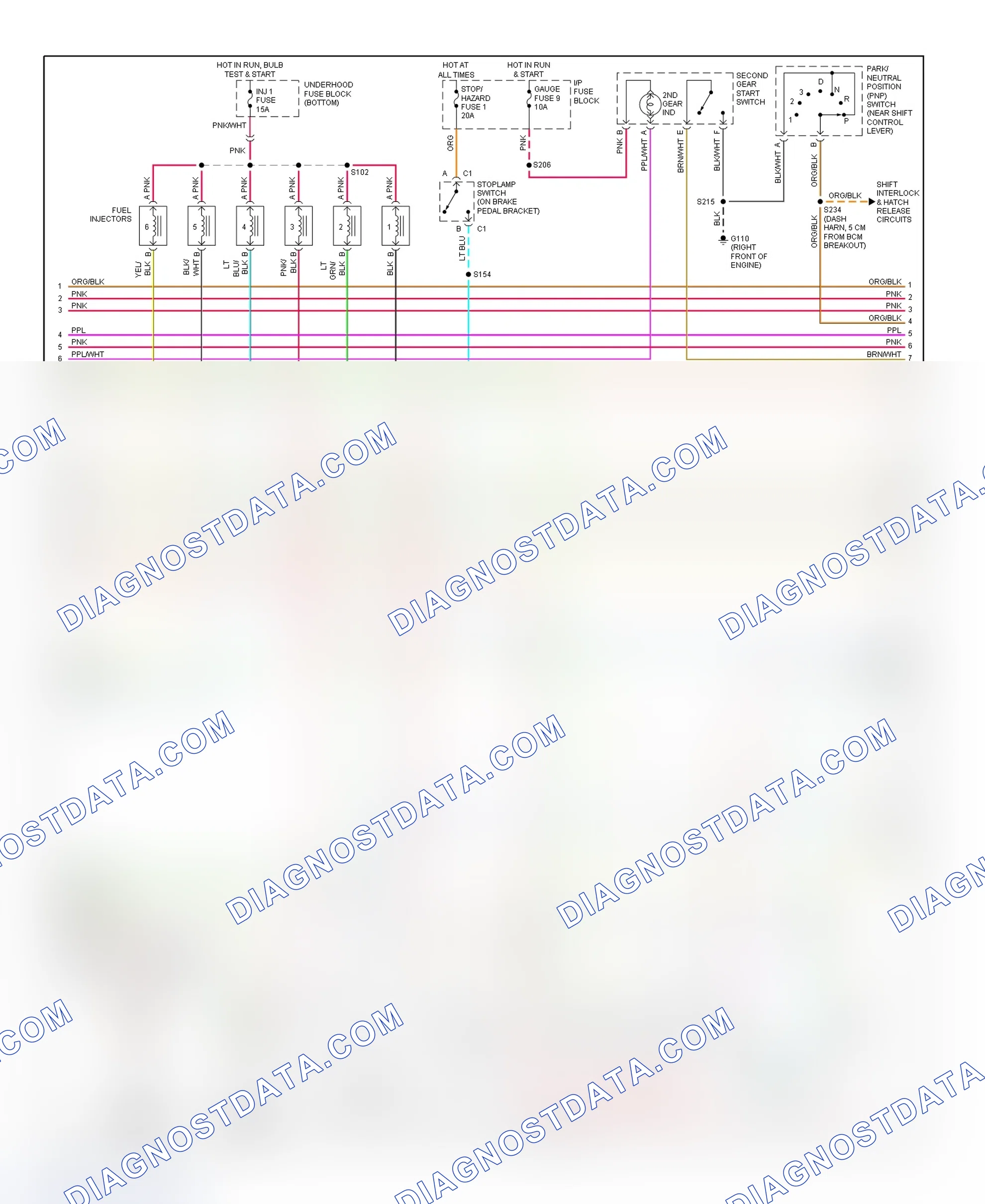 Scheme 95: PCM Wiring Diagram (Camaro & Firebird - 3.8L - 2 Of 4)
