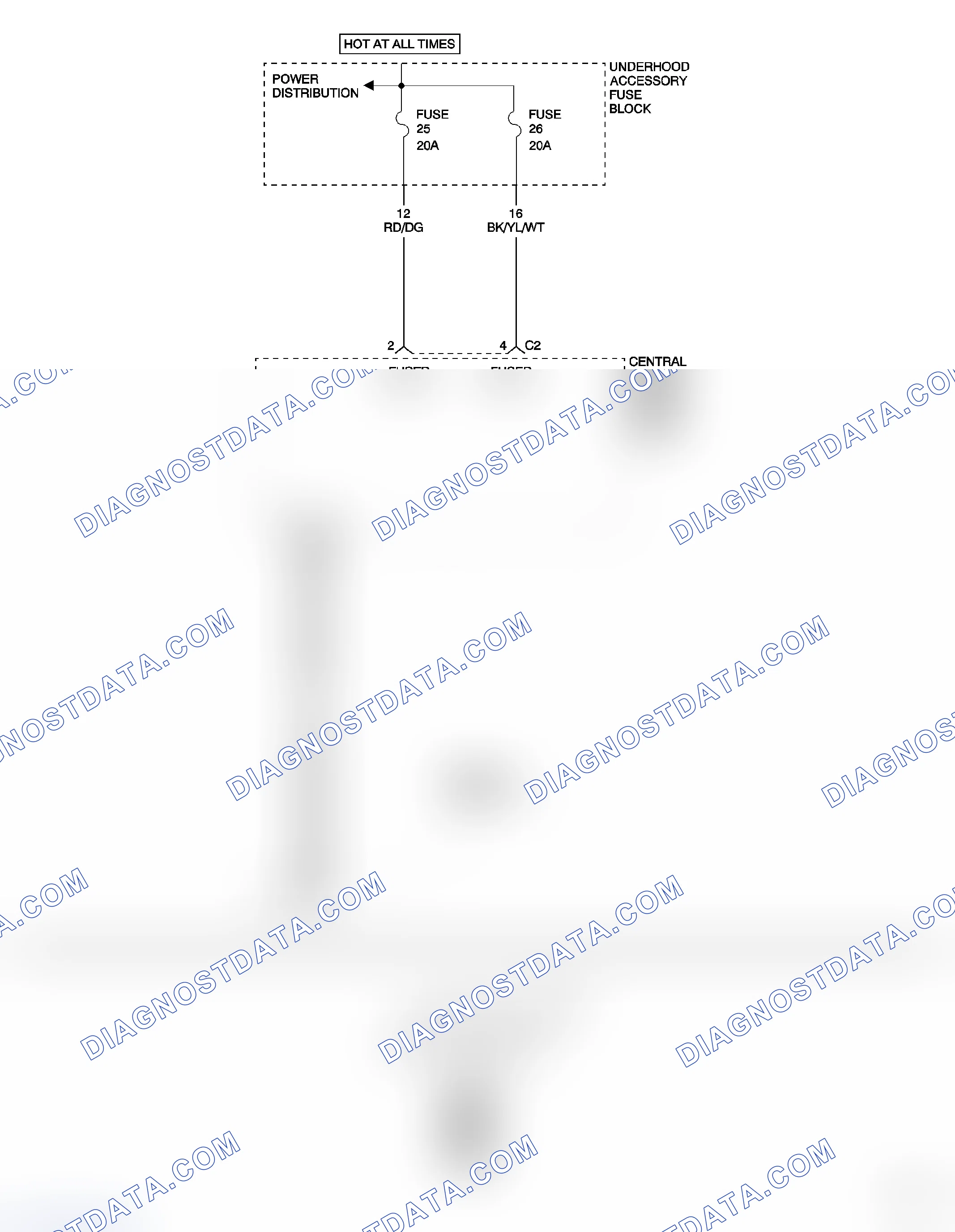 Scheme 77: CENTRAL LOCKING PUMP/SECURITY SYSTEM MODULE SYSTEM OVERVOLTAGE
