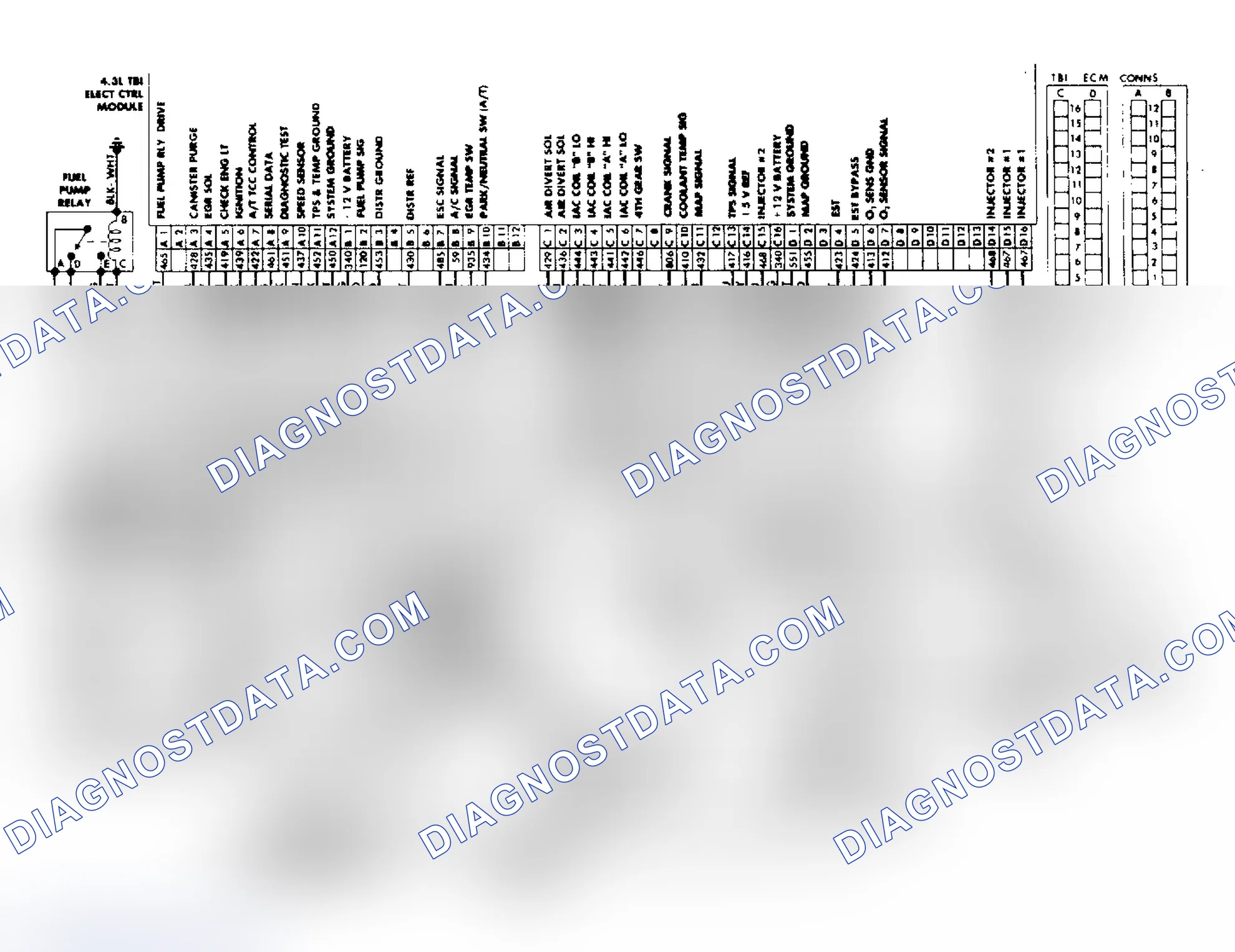Scheme 31: 4.3L Throttle Body Fuel Injection Wiring Diagram