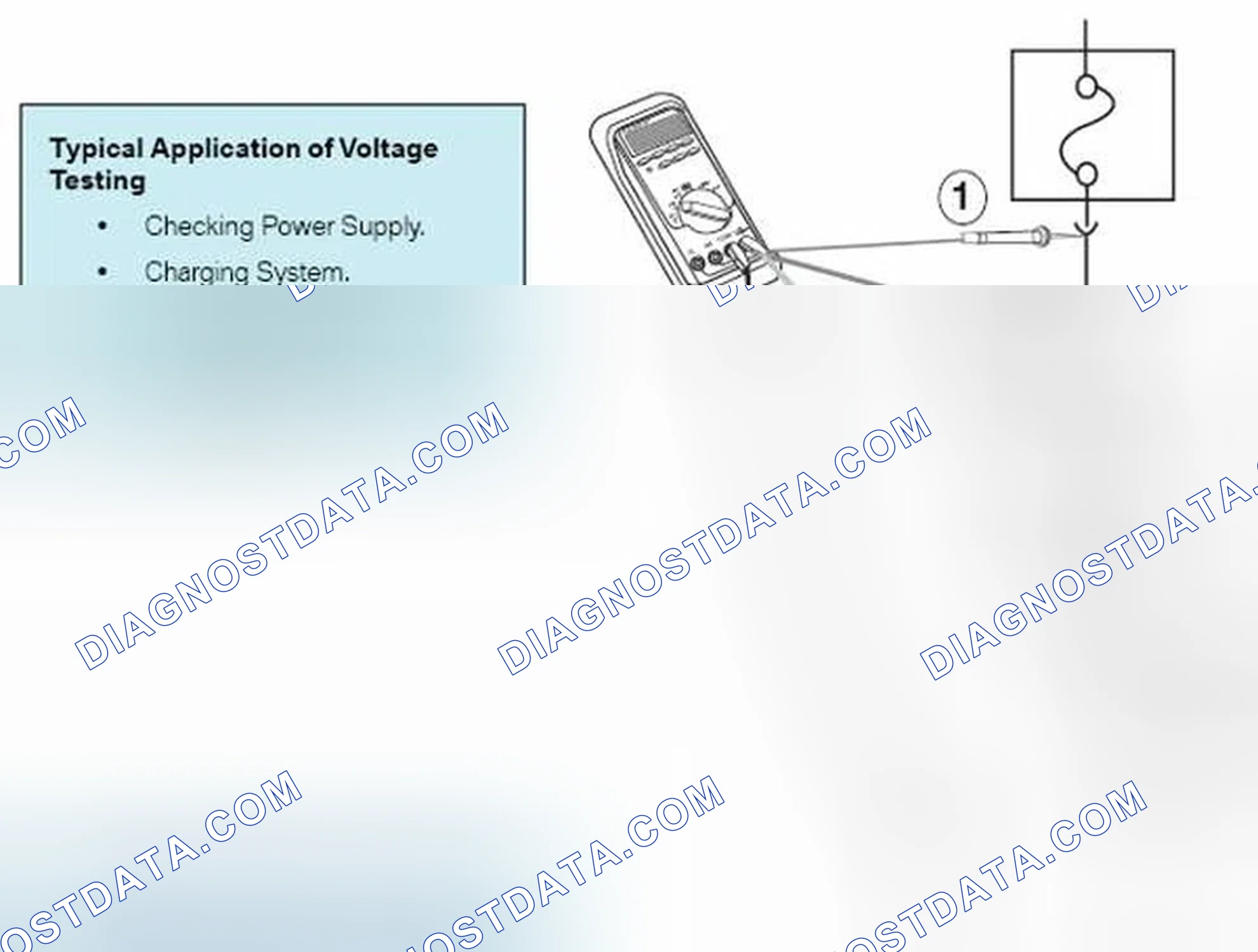 Scheme 270: DVOM will indicate supply or available voltage at that point.