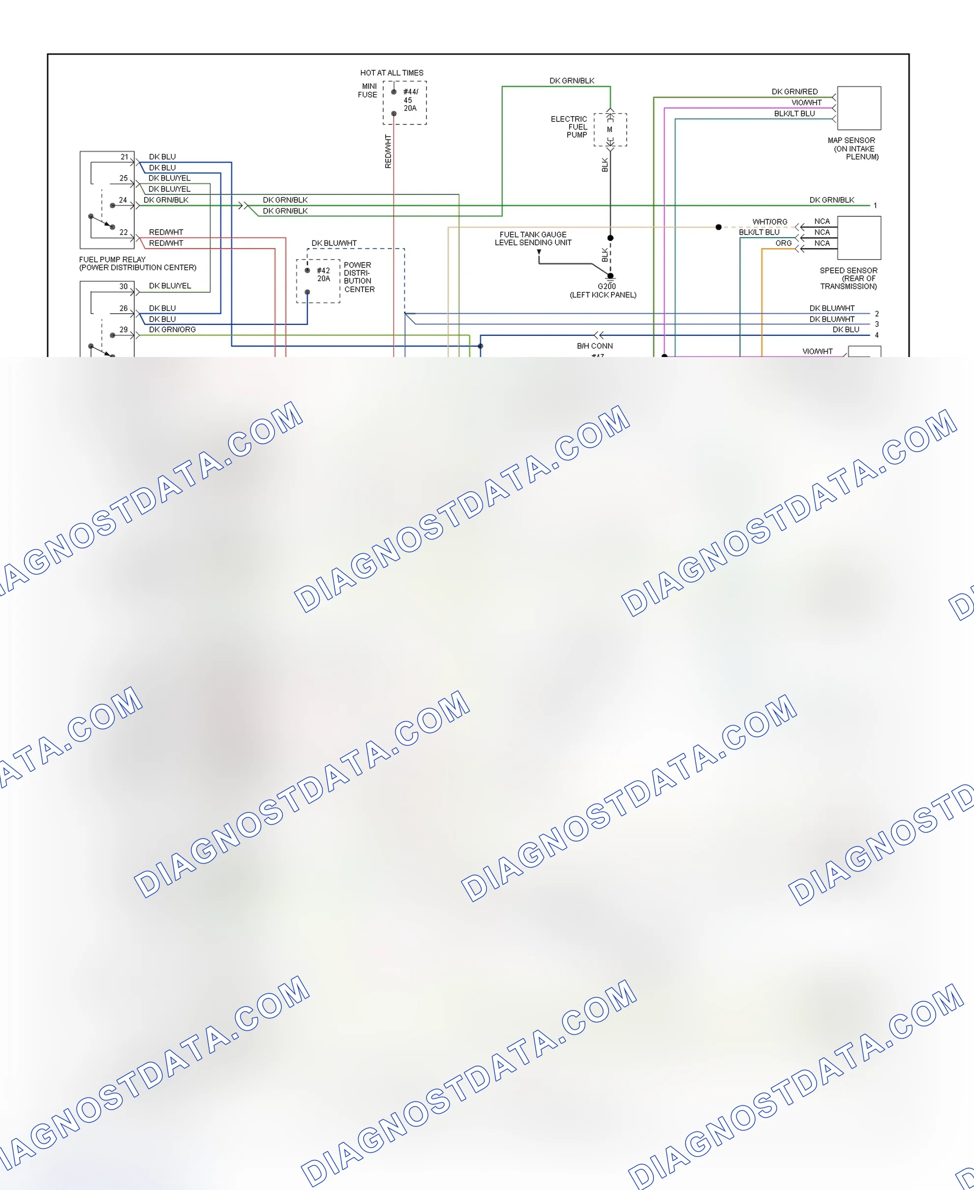 Scheme 18: PCM Wiring Diagram LeBaron Convertible 3.0L - (1 Of 2)