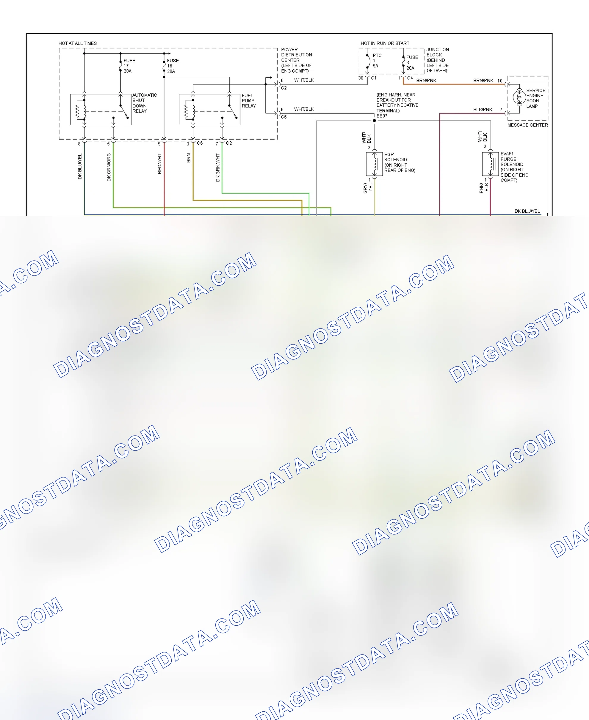 Scheme 13: PCM Wiring Diagram (Caravan & Voyager - 3.0L - 1 Of 3)