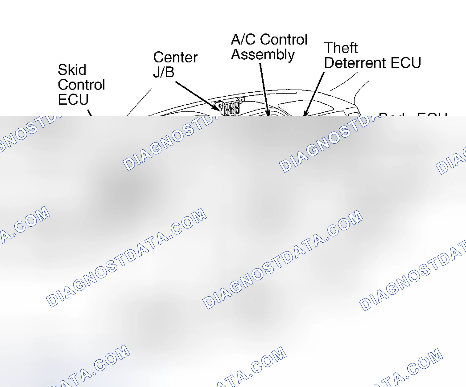 Scheme 133: ENGINE CONTROL MODULE LOCATION