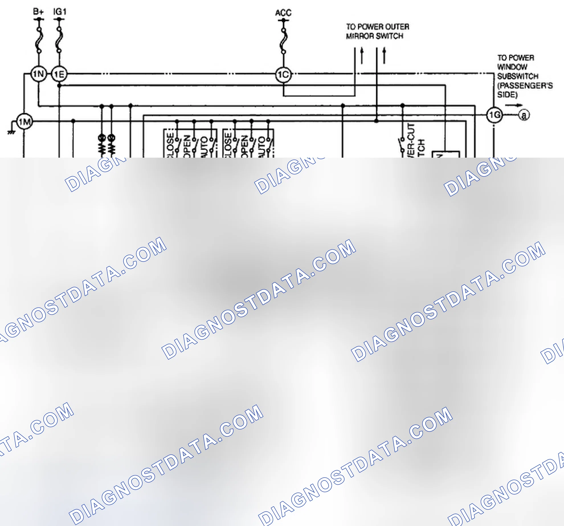 Scheme 1: Power Window Main Switch