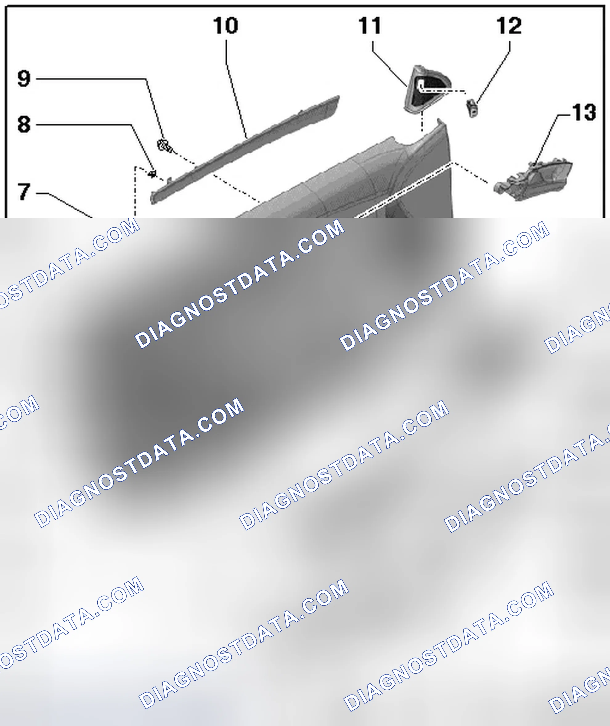 Scheme 136: DOOR TRIM ASSEMBLY OVERVIEW