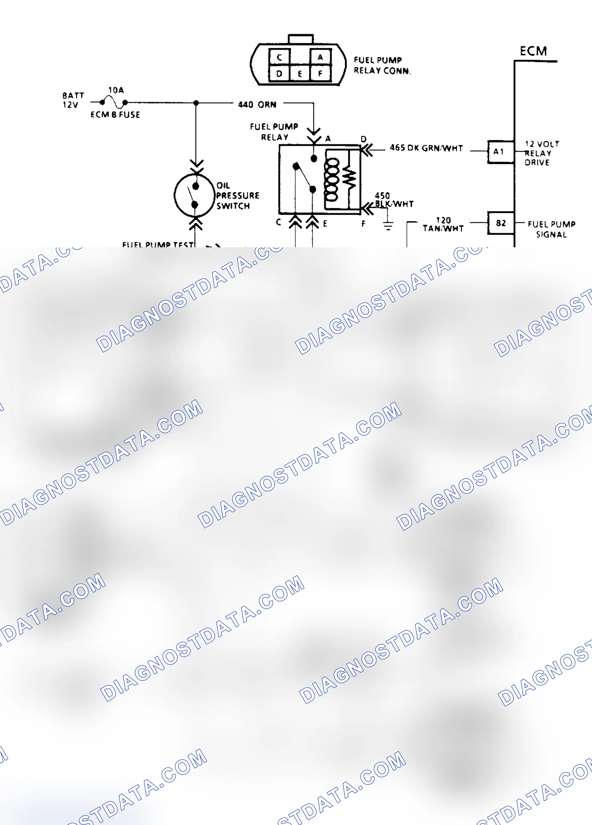 Scheme 39: Chart A5A, Fuel Pump Relay Schematic ("R/V" W/Dual Tanks)