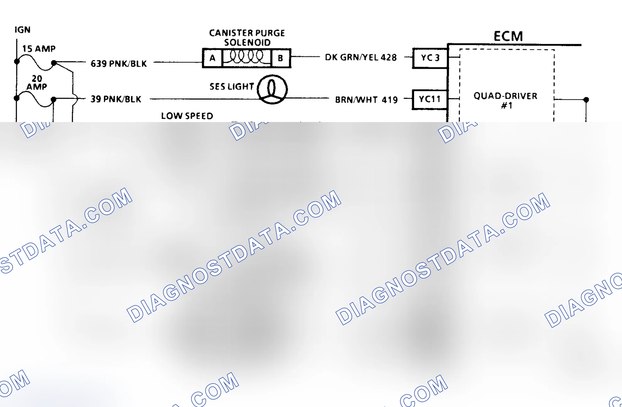Scheme 140: CODE 26, QUAD-DRIVER CIRCUIT - 3.8L H BODY