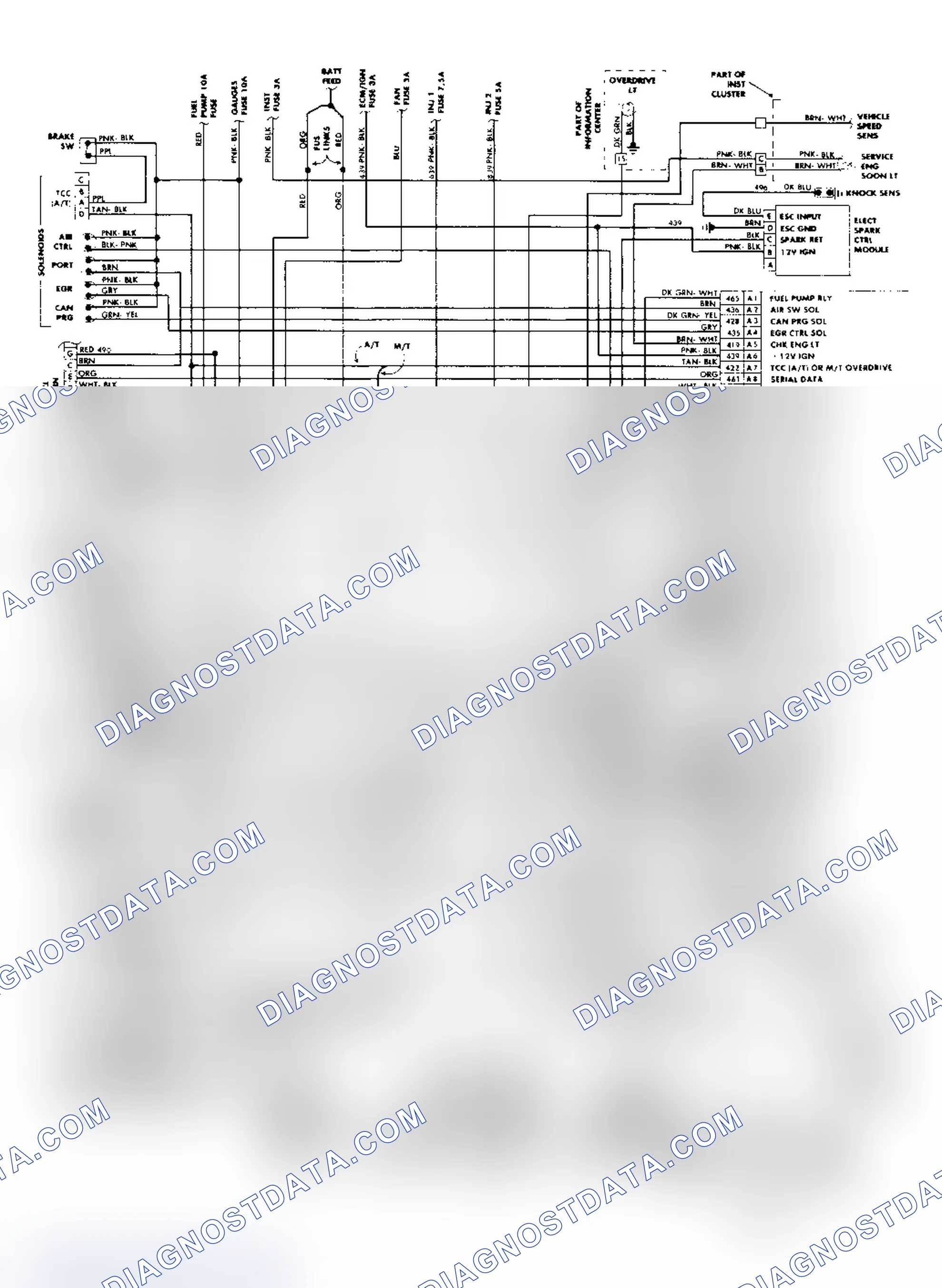Scheme 604: 5.7L PFI CCC Wiring Diagram