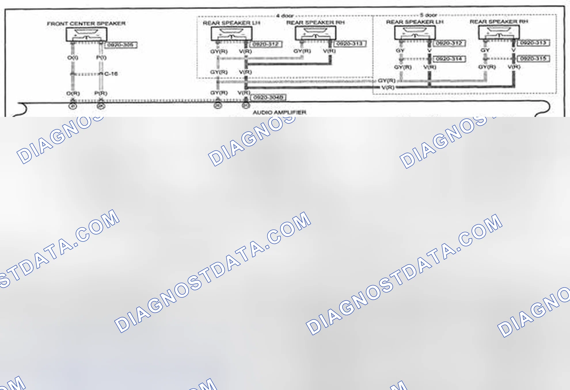 Scheme 359: Audio System (Bose® Type Audio) Wiring Diagram - 0920-3f (1 Of 2)