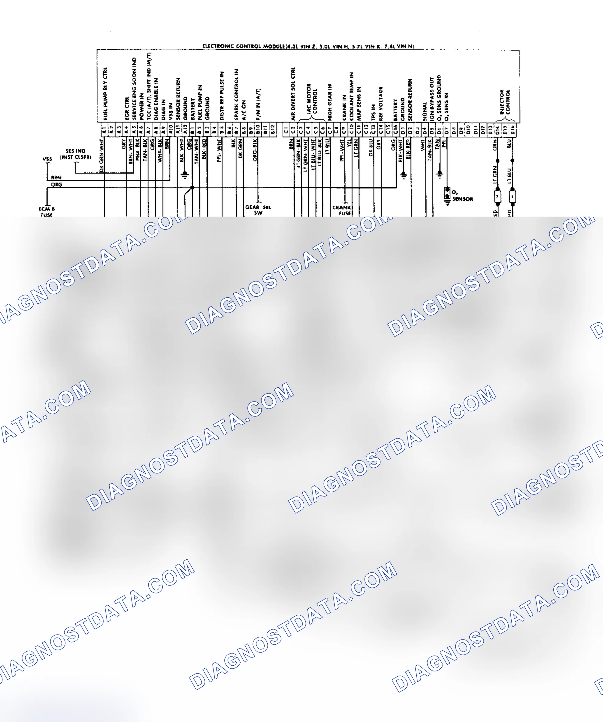 Scheme 160: "G" Series Van (4.3L, 5.0L & 5.7L & 7.4L) Wiring Diagram