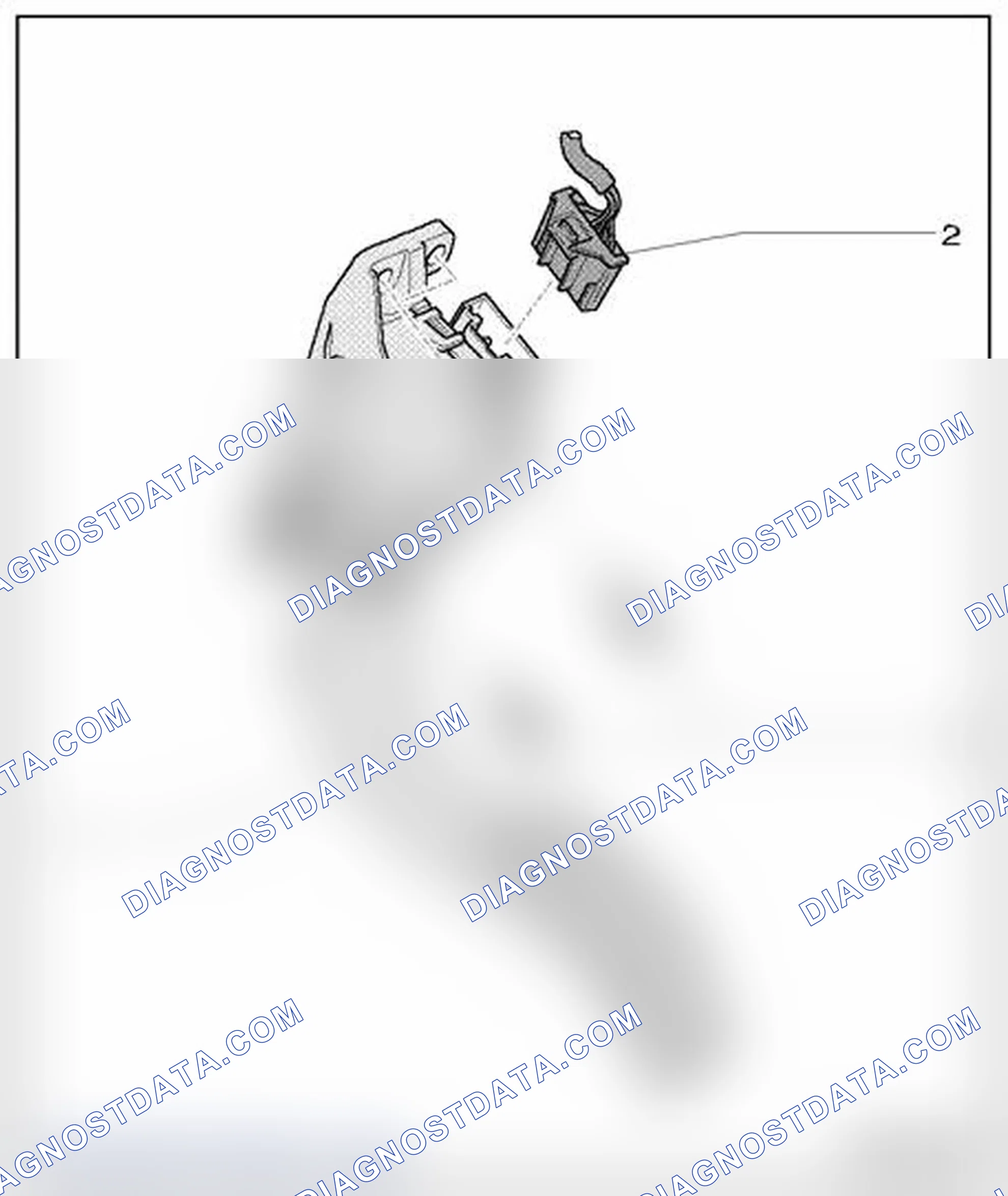 Scheme 1238: Accelerator pedal module, assembly overview
