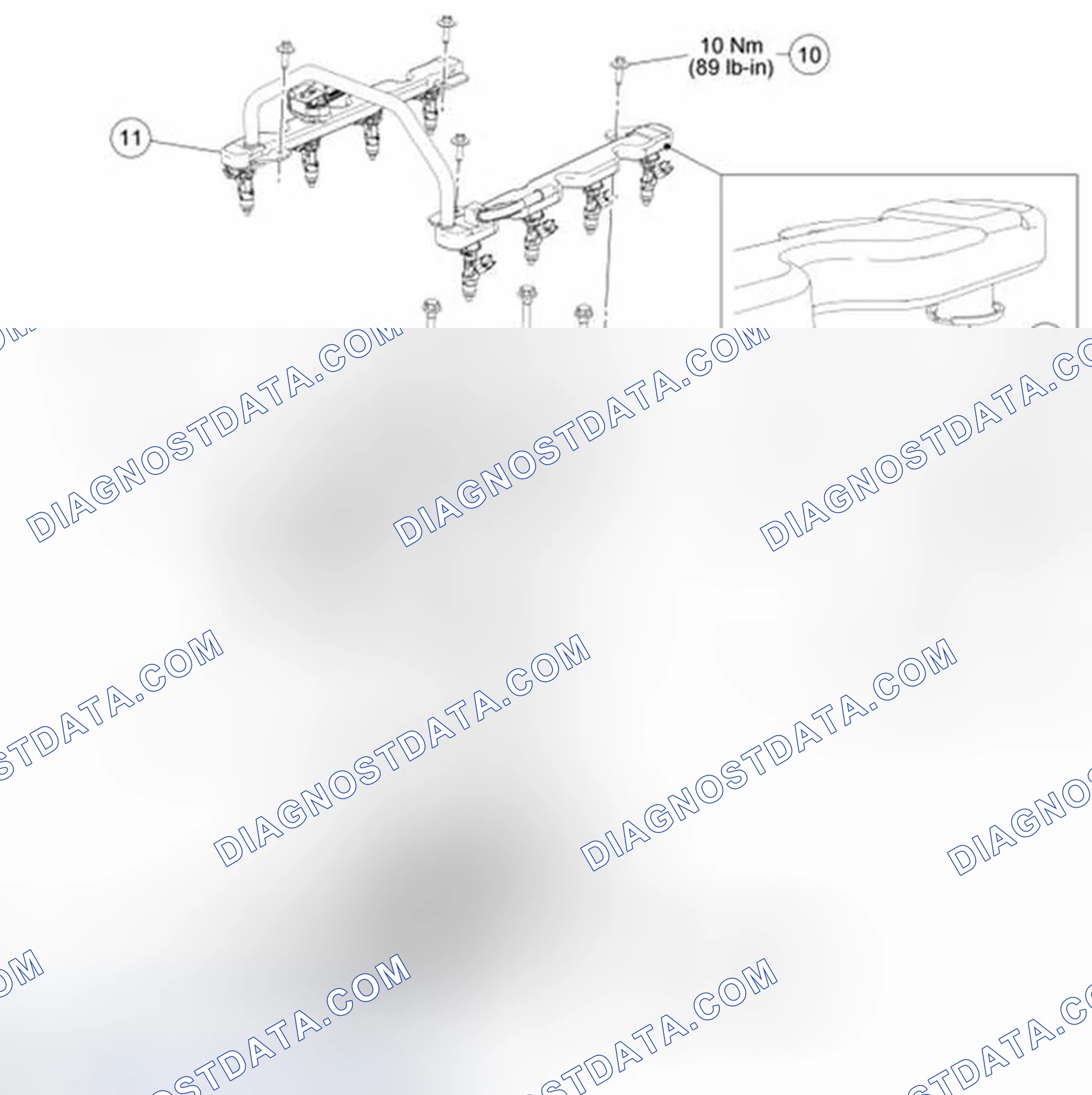 Scheme 1813: Intake Manifold Assembly (View 2 of 3)