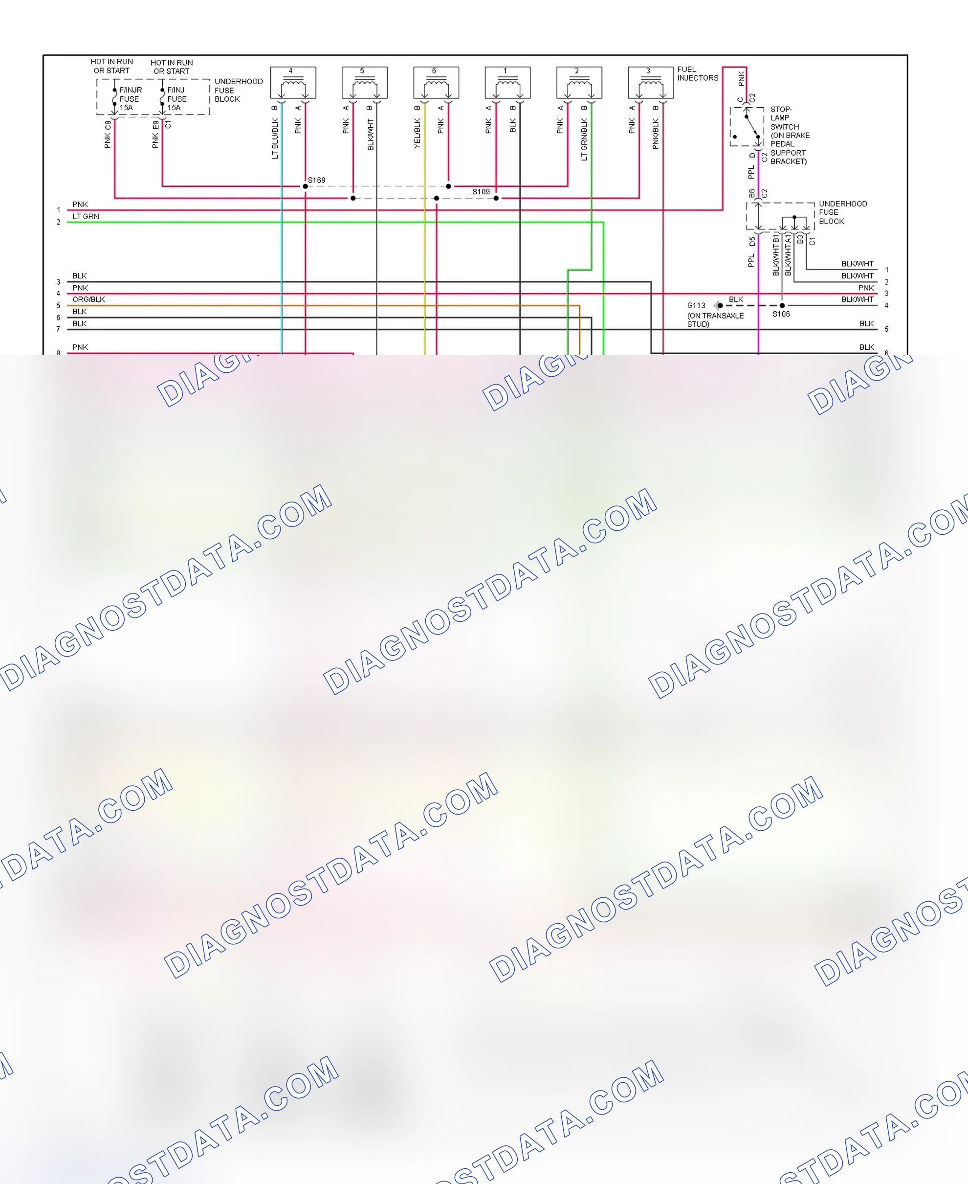 Scheme 176: PCM Wiring Diagram (Intrigue - 3.5L - 2 Of 4)
