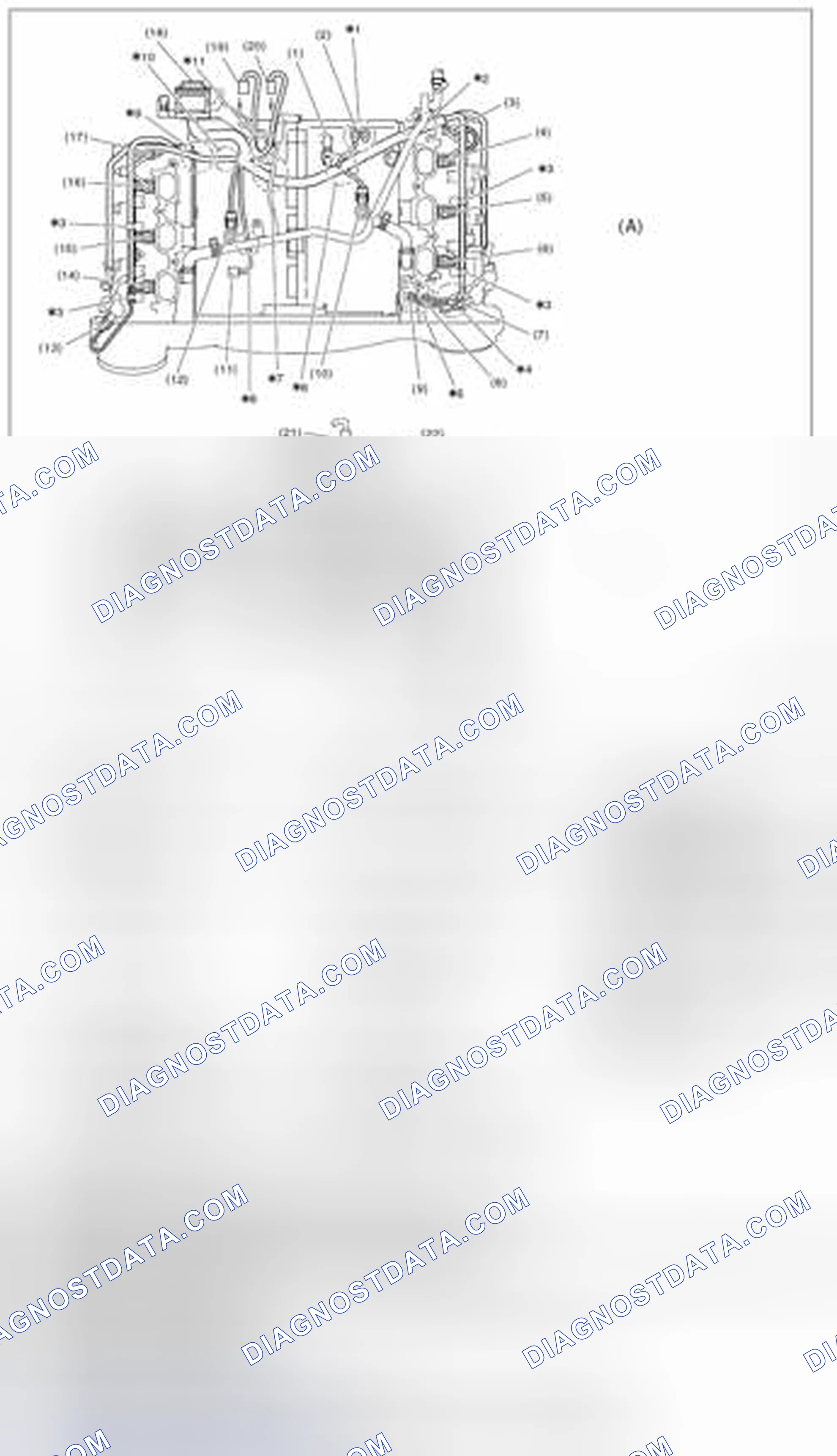 Scheme 476: Engine harness assembly diagram 1