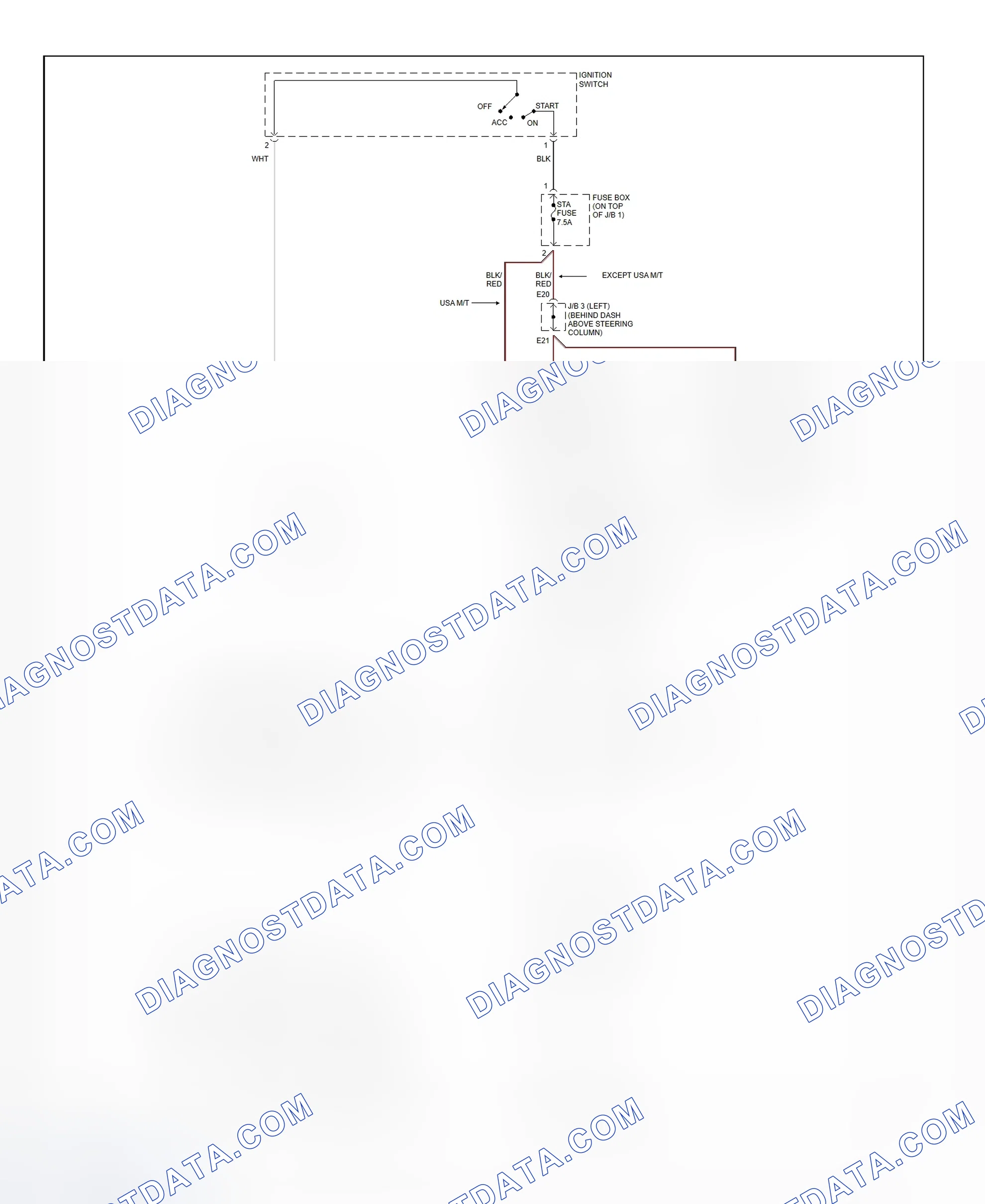 Fig. 32: Starting System Wiring Diagram (Tacoma - 2.4L)