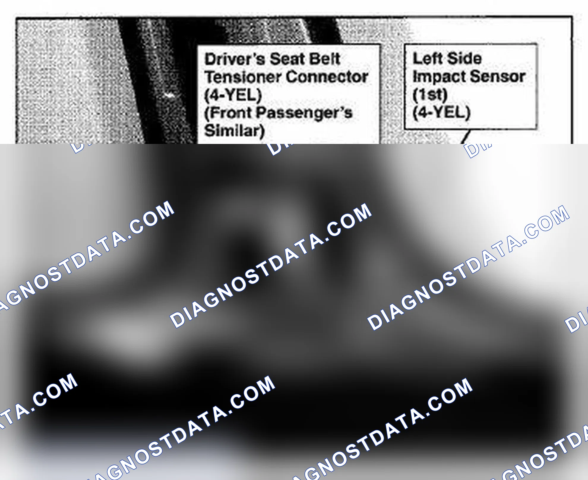 Scheme 501: Left B-Pillar (Right Similar) Component Location (Photo 114)
