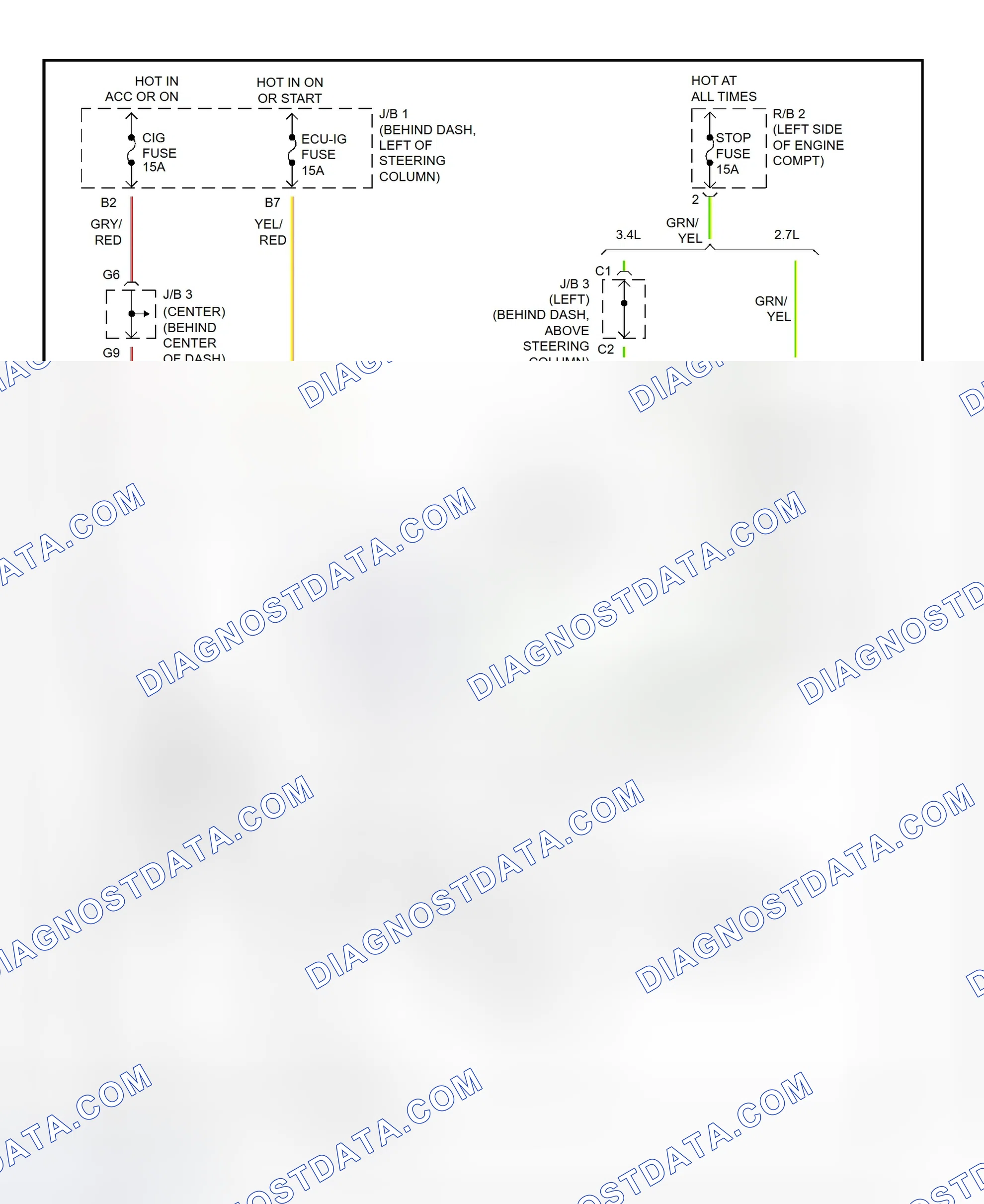 Scheme 63: Shift Interlock System Wiring Diagram (1998 Tacoma - With Column Shift)