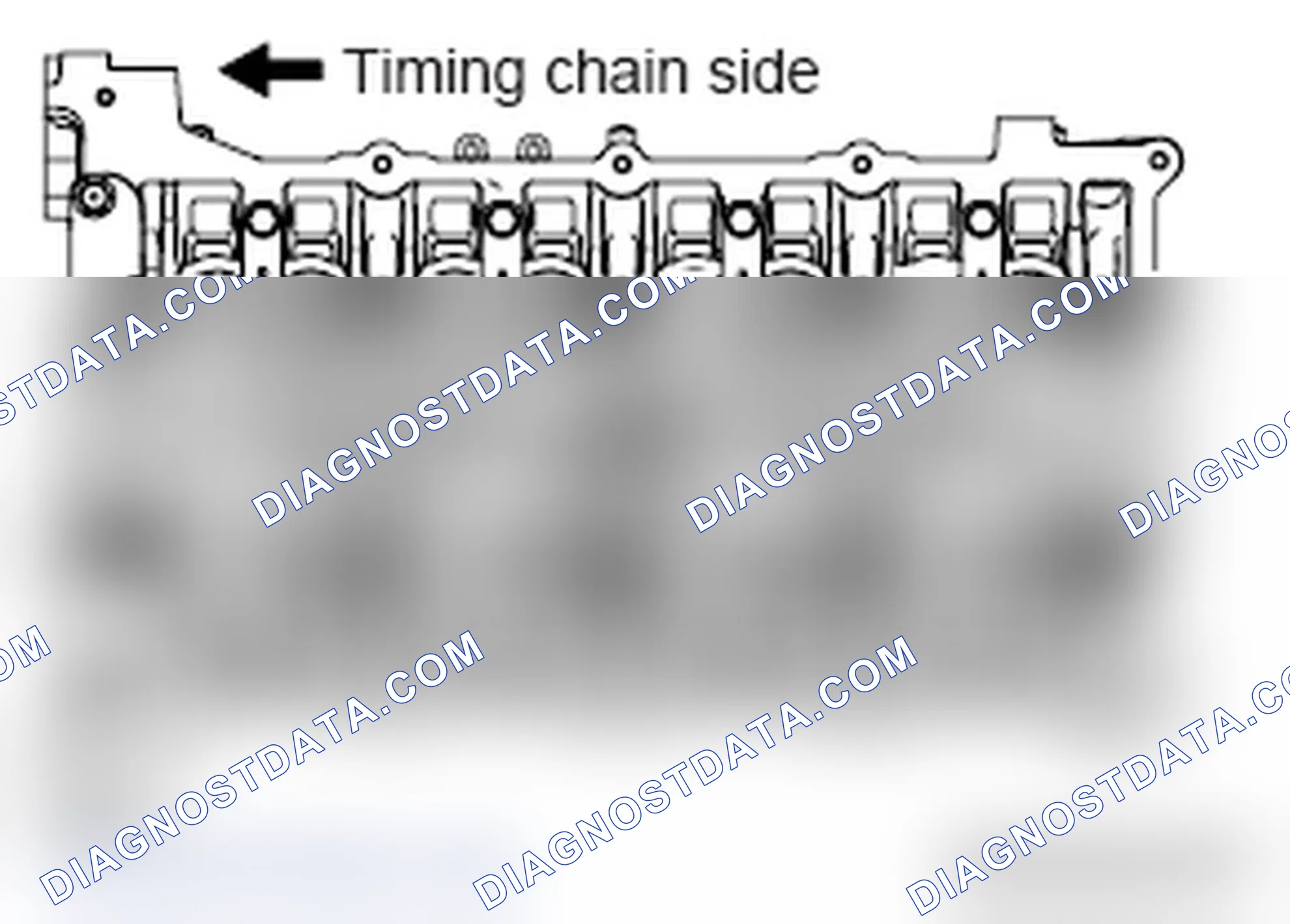 Scheme 762: >> D << CYLINDER HEAD BOLT INSTALLATION