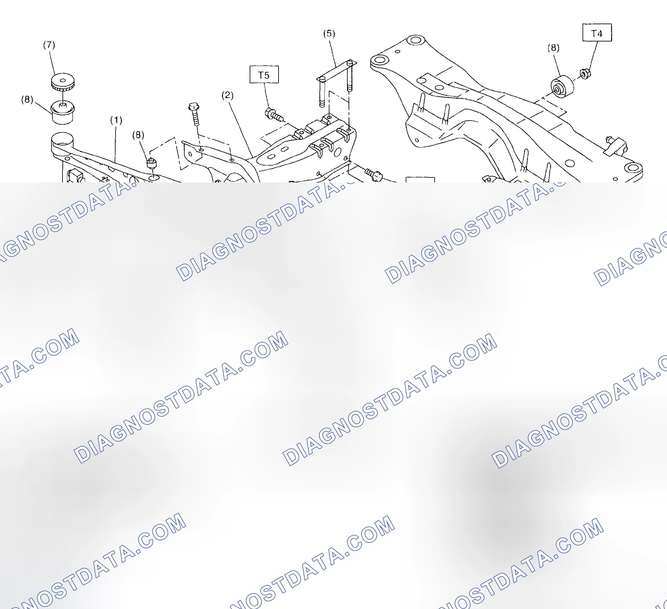 Scheme 97: REAR DIFFERENTIAL MOUNTING SYSTEM