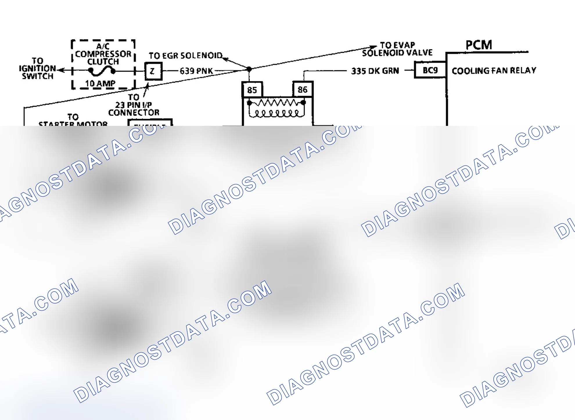 Scheme 103: Chart C-12 Schematic (2.2L) Cooling Fan Circuit Diagnosis