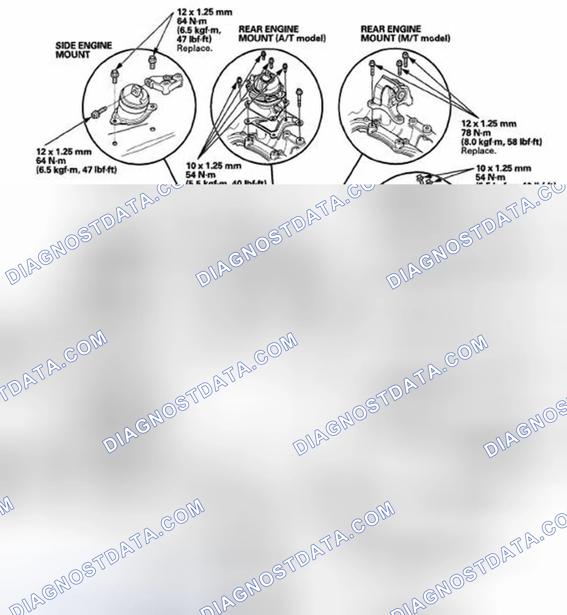 Scheme 432: Engine Mount Replacement