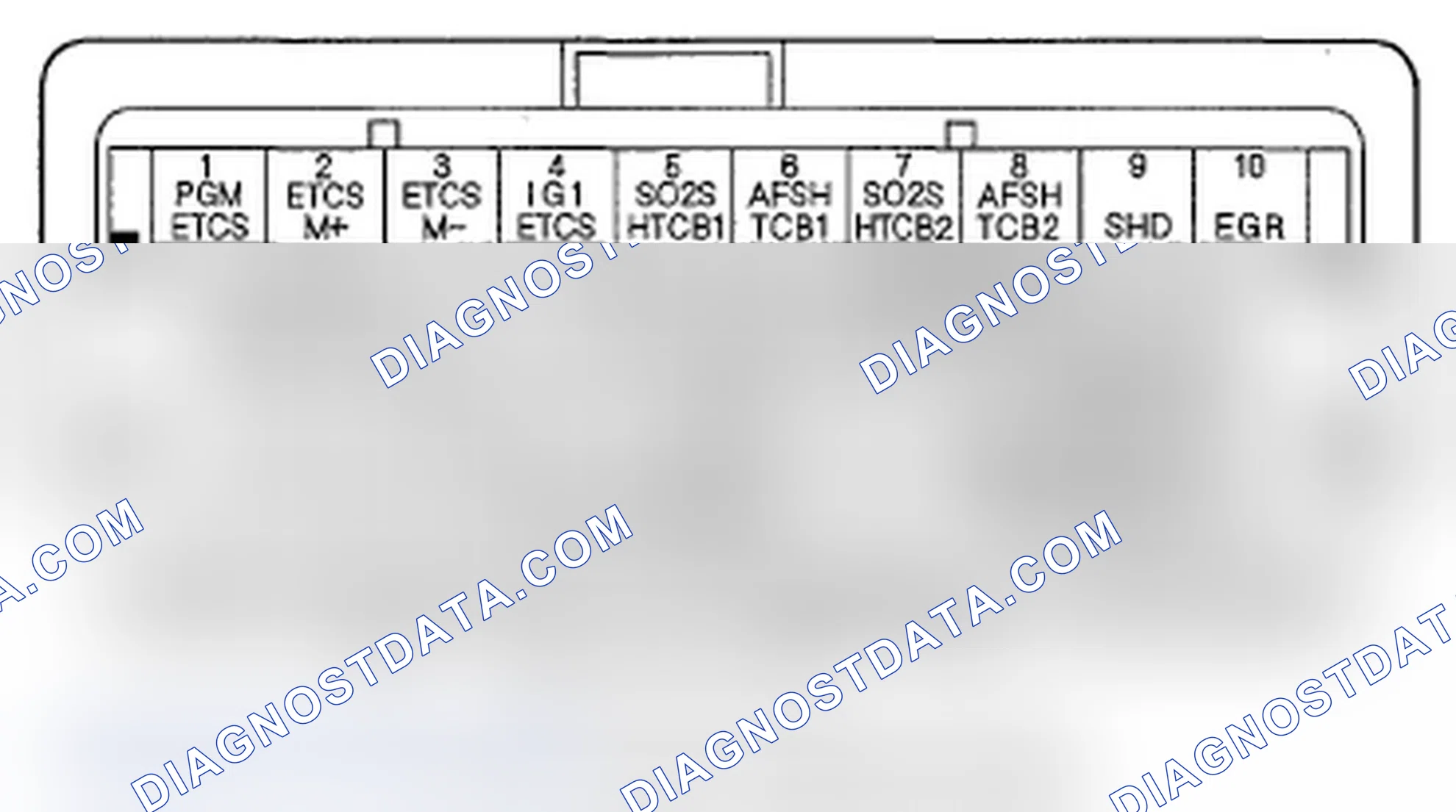 Scheme 203: PCM Inputs and Outputs at Connector C (o) (49P)