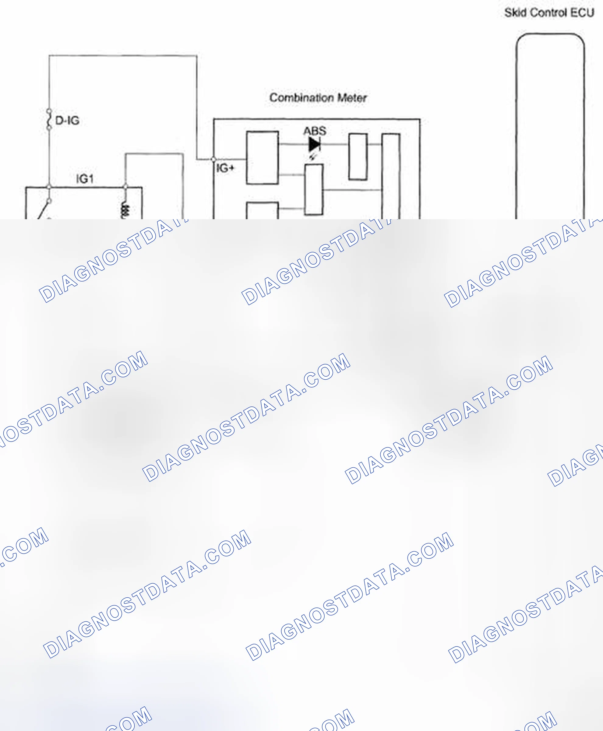Scheme 63: ABS Warning Light Circuit - Wiring Diagram