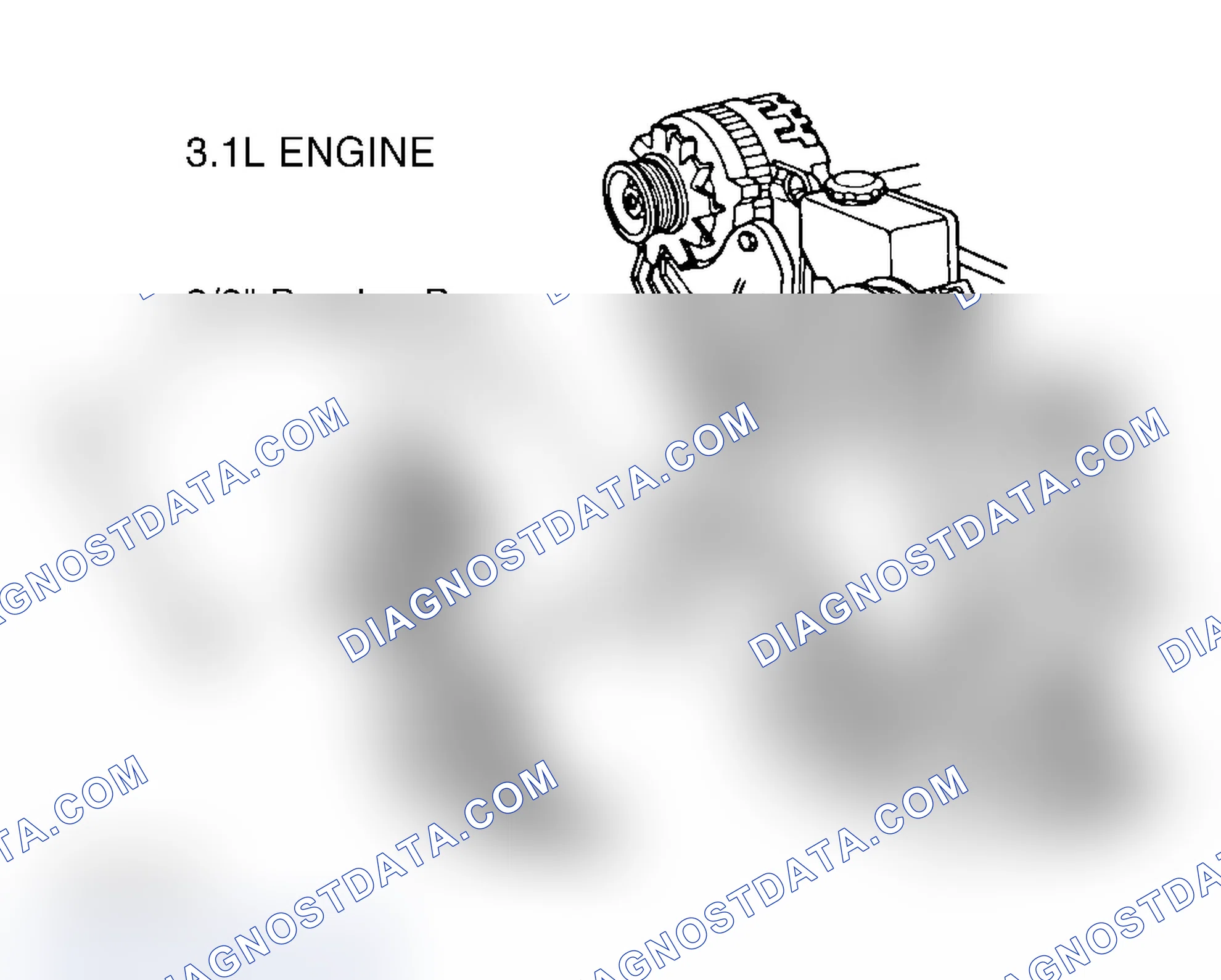 Scheme 3: SERPENTINE BELT ROUTING (3.1L)