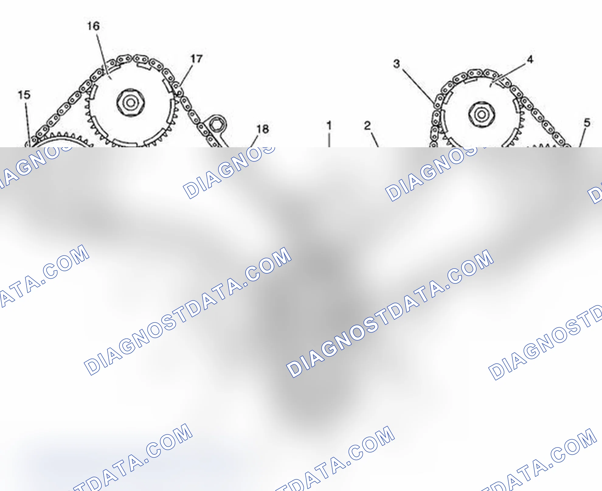 Scheme 132: Camshaft Timing Drive Chain Alignment Diagram
