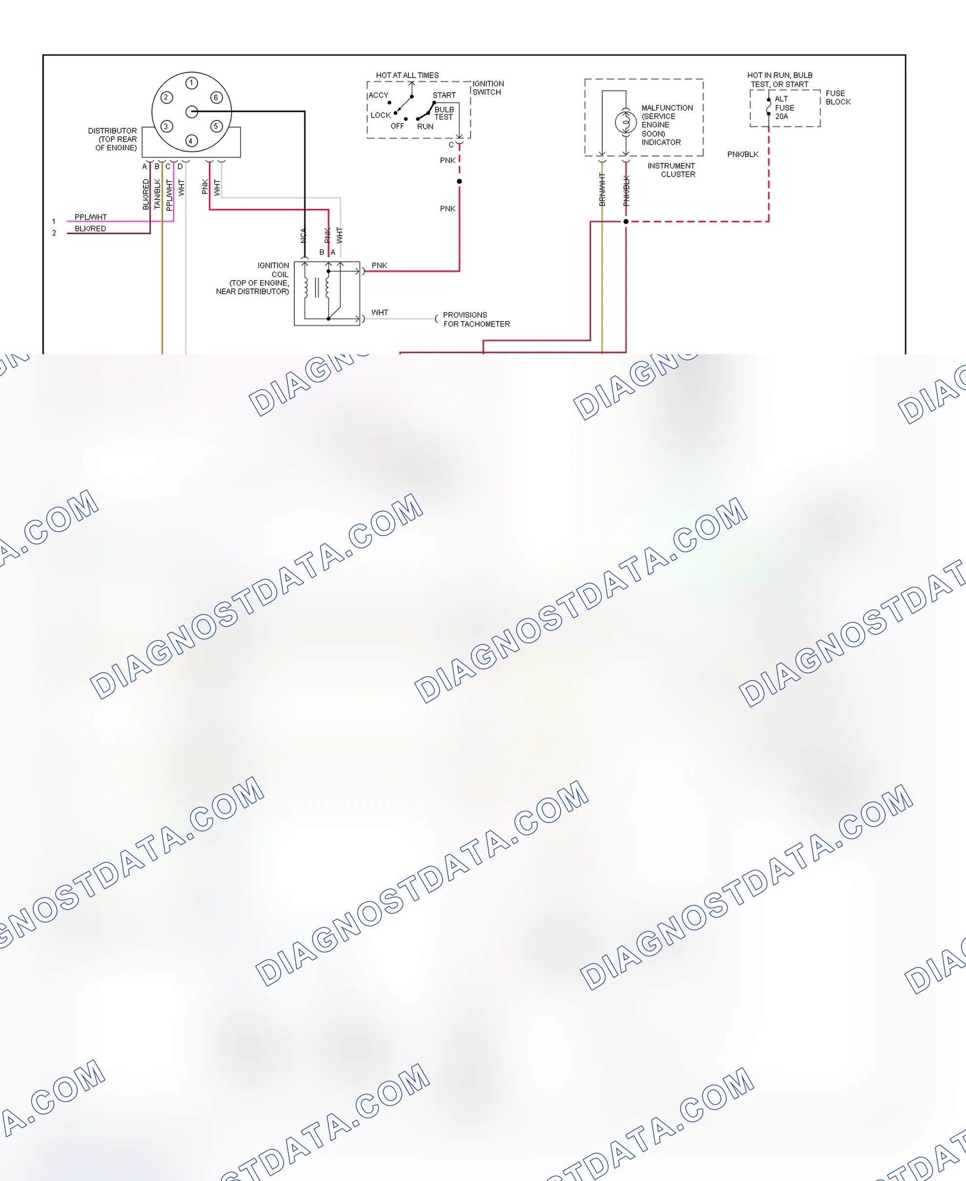 Scheme 307: Wiring Diagram ("P" Series - 4.3L With M/T - 2 Of 2)