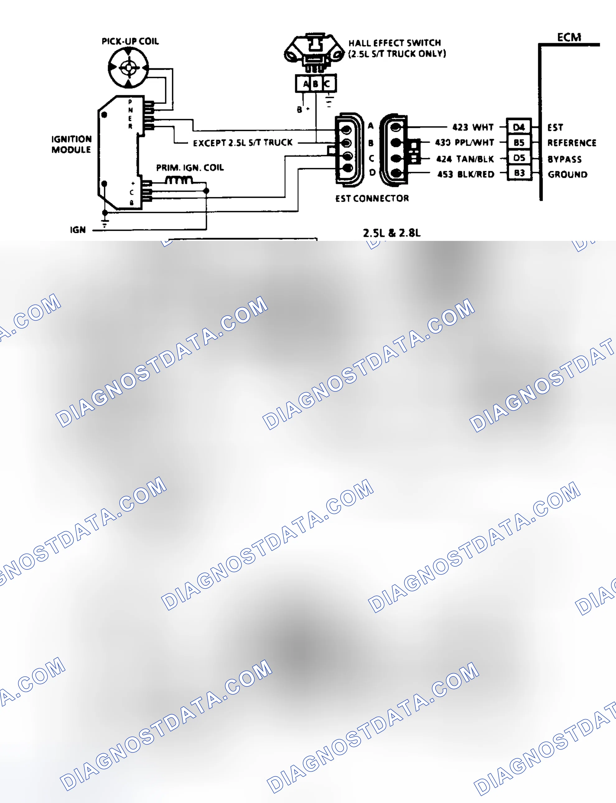 Scheme 69: Code 42: EST With HEI Ignition Circuit Diagram