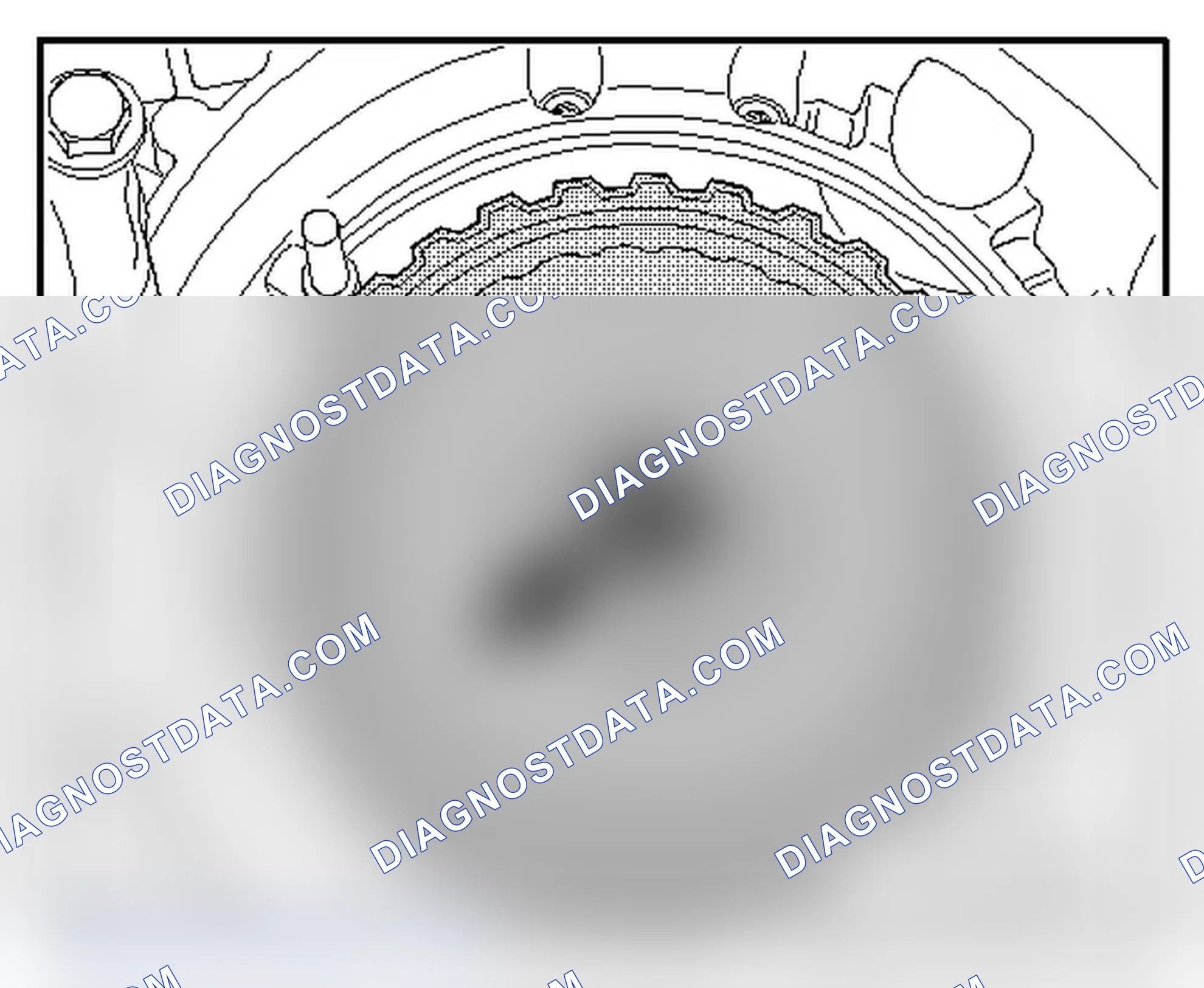 Scheme 233: MULTI-PLATE CLUTCH, ADJUSTING (DETERMINE CIRCLIP THICKNESS)