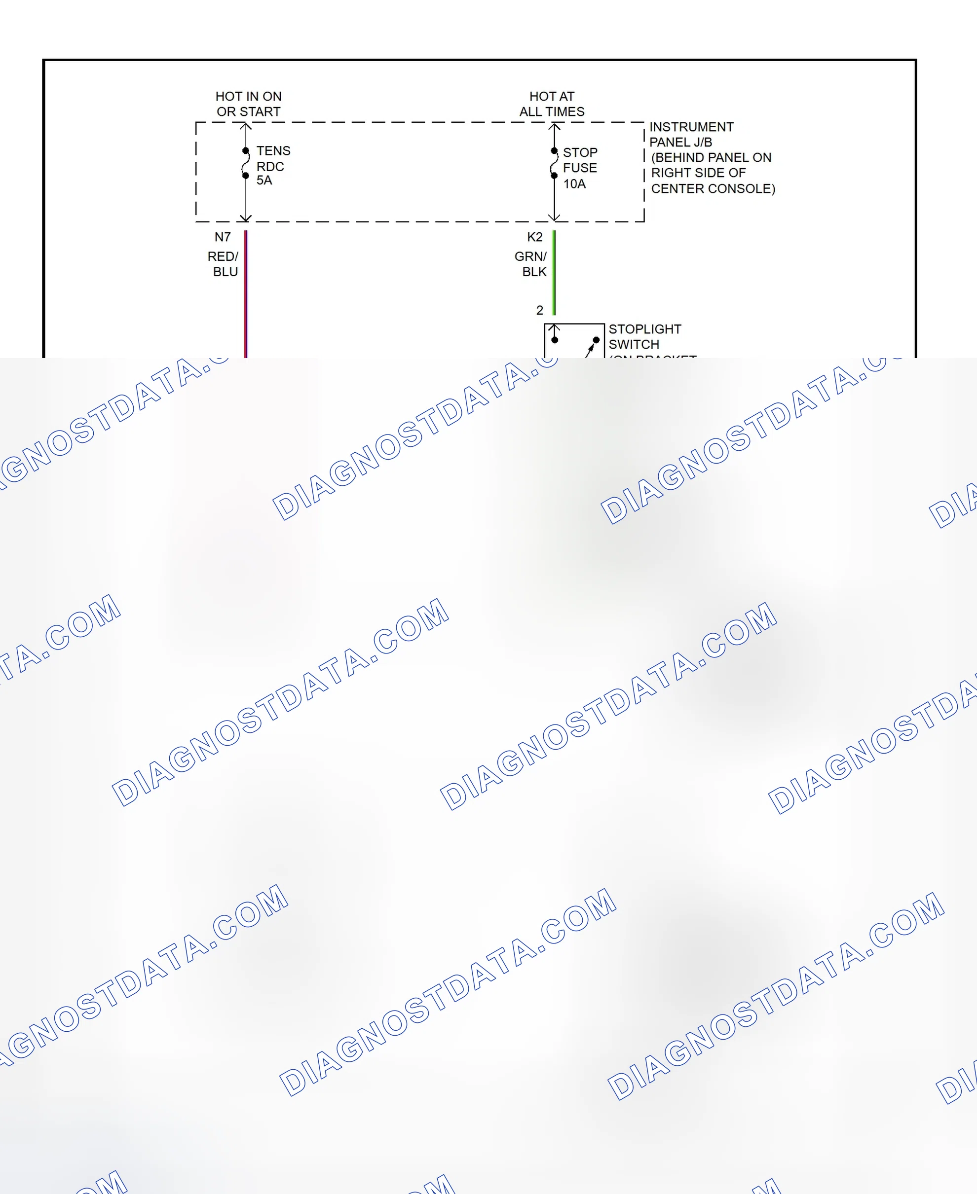 Scheme 231: Shift Lock System Wiring Diagram (Toyota Celica)