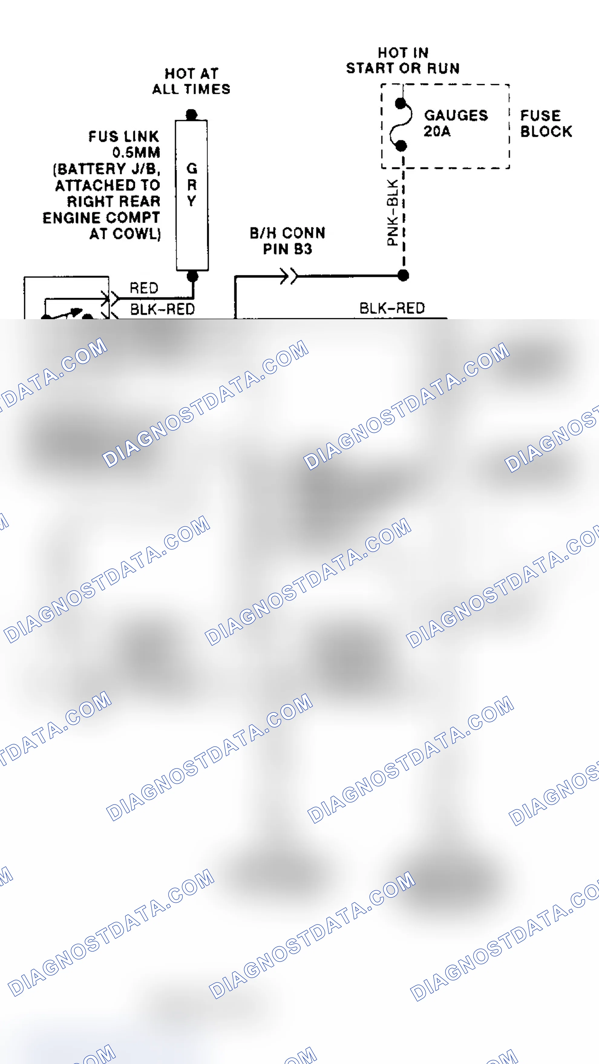 Scheme 4: Cooling Fan Circuit Wiring Diagram ("C" & "K" Series - 7.4L VIN N)