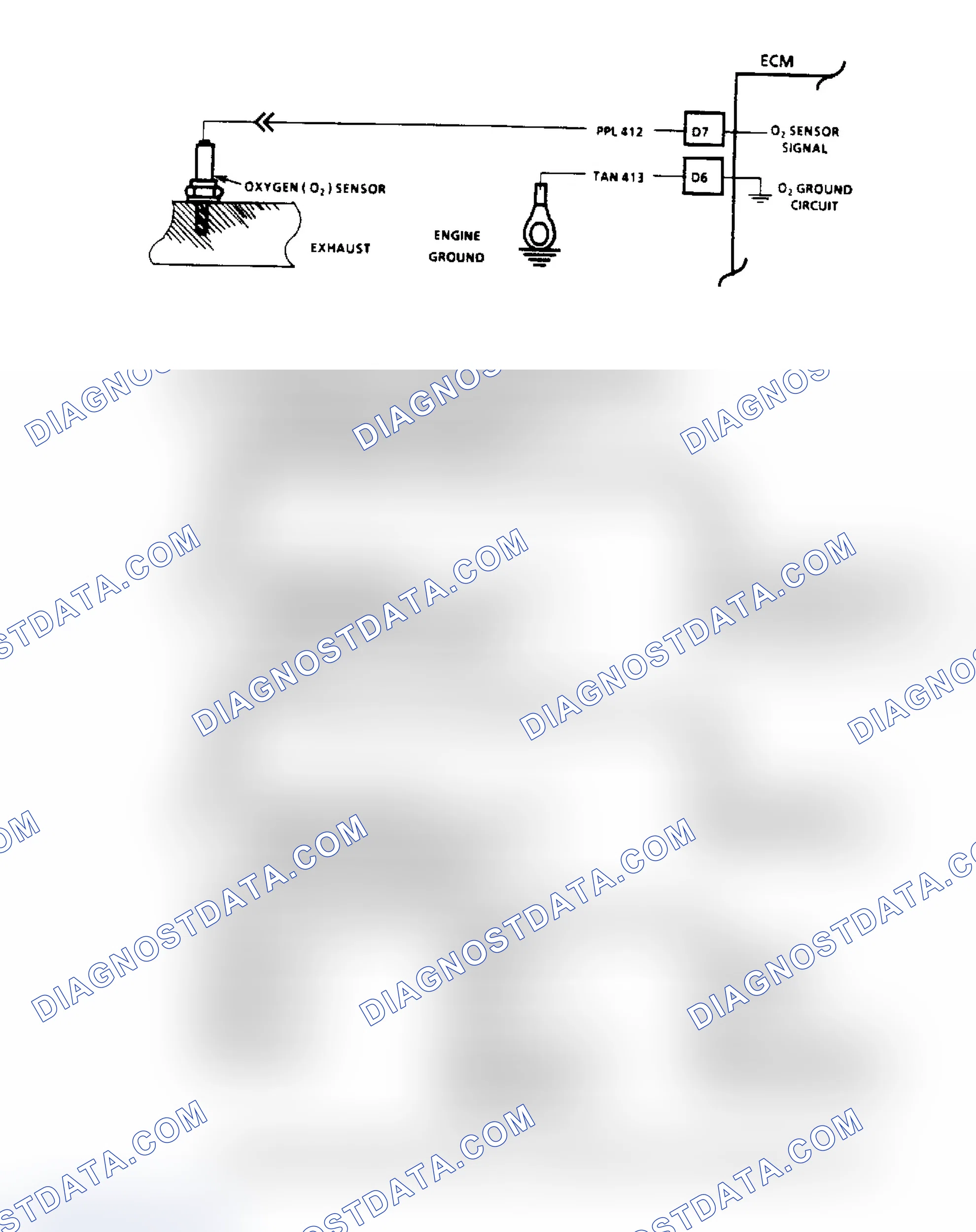 Scheme 68: Code 13, Oxygen Sensor Circuit Flow Chart & Schematic