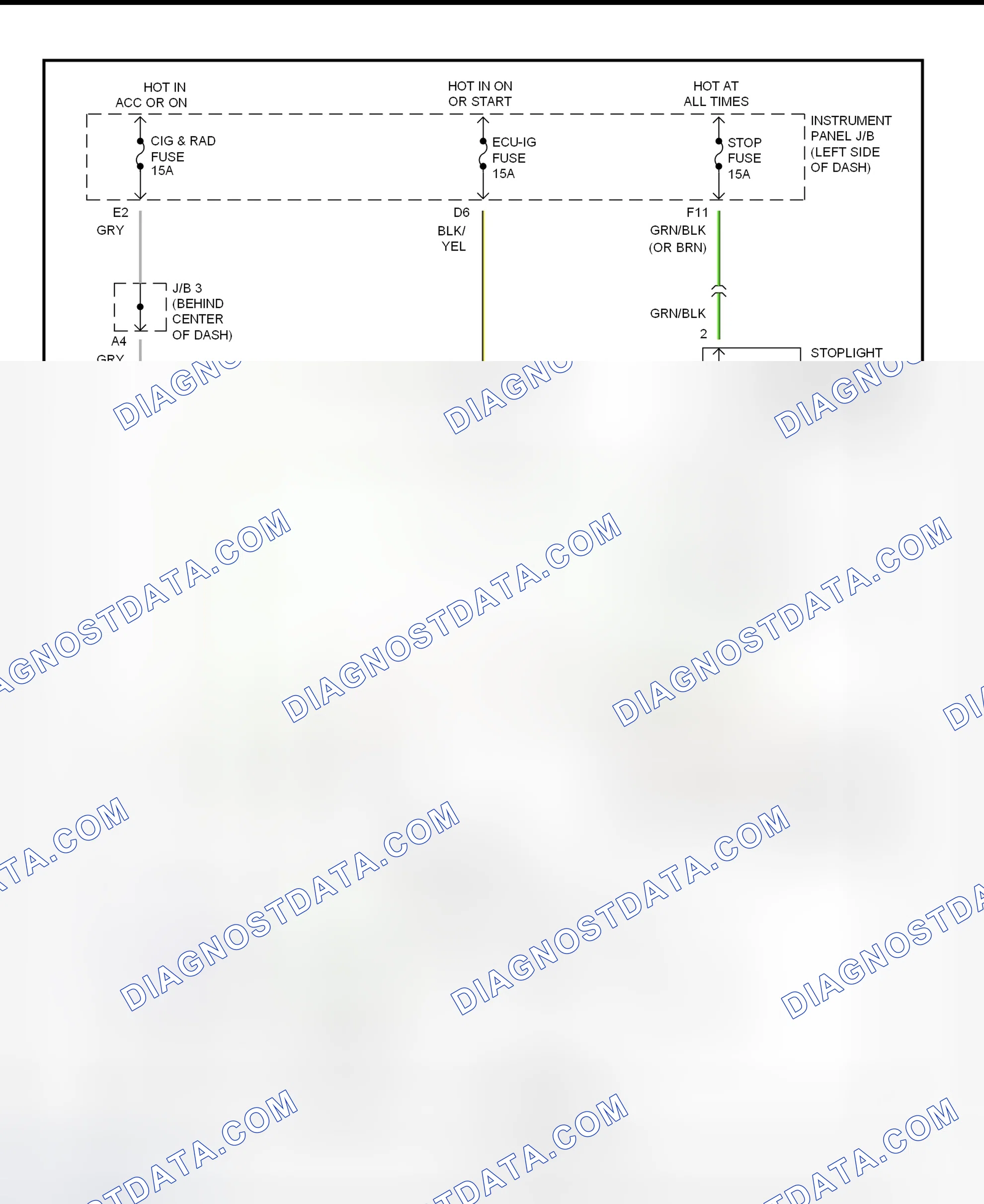 Scheme 12: Shift Interlock System Wiring Diagram (1995-96 Celica)