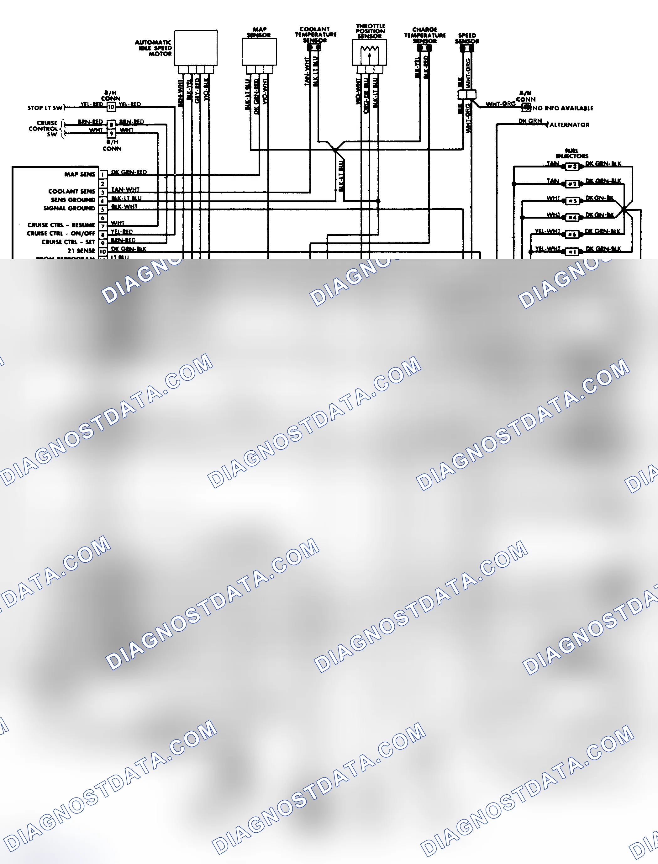 Scheme 264: Caravan, Mini Ram Van & Voyager 3.0L Wiring Diagram