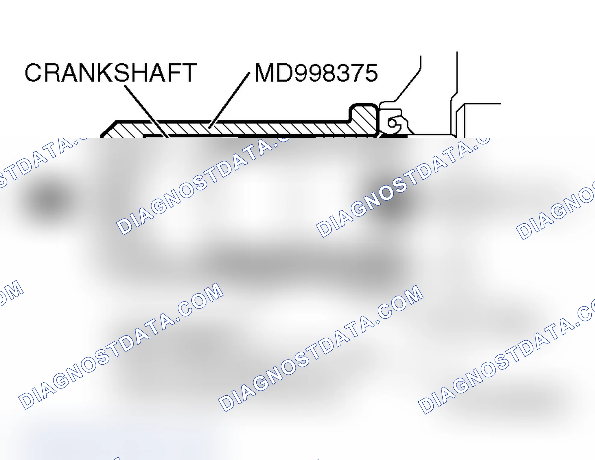 Scheme 654: >> C << CRANKSHAFT FRONT OIL SEAL INSTALLATION