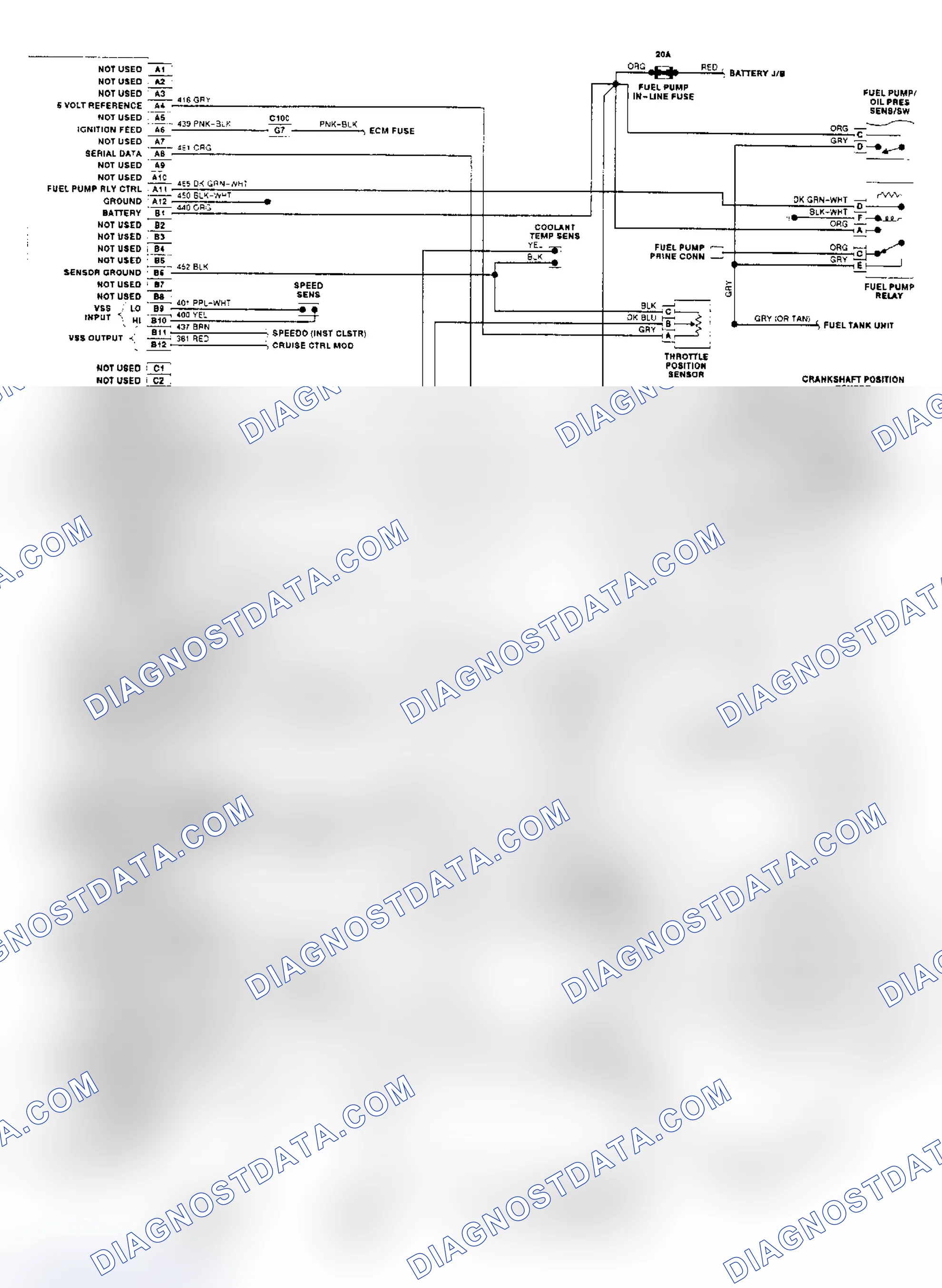 Scheme 309: PFI Wiring Diagram (3.3L VIN N, "A" Body)