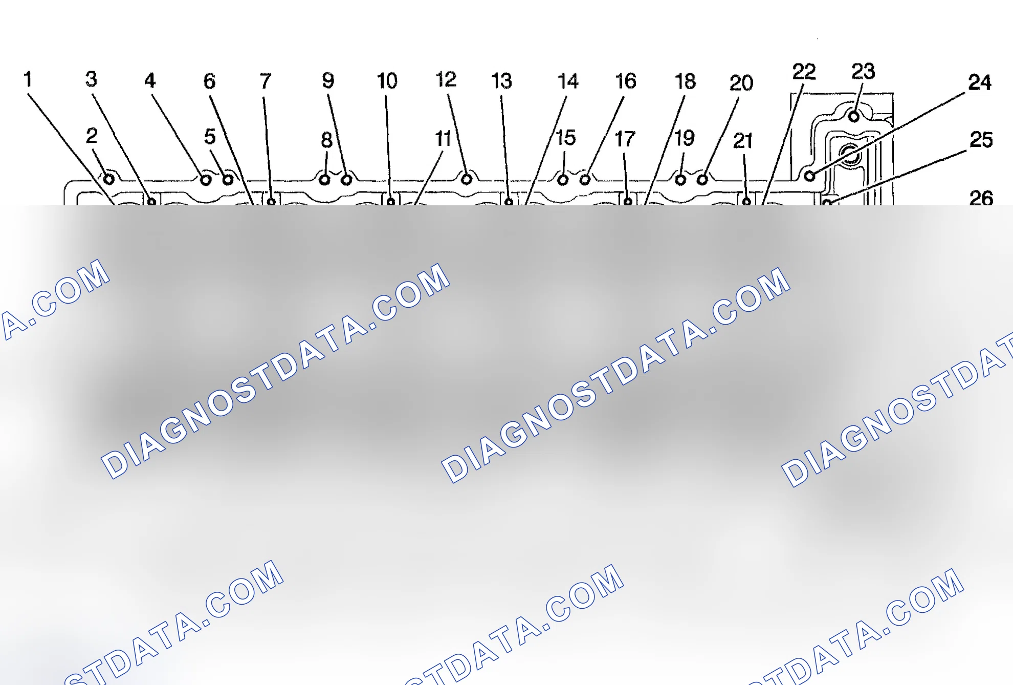 Scheme 786: Cylinder Head - Top View