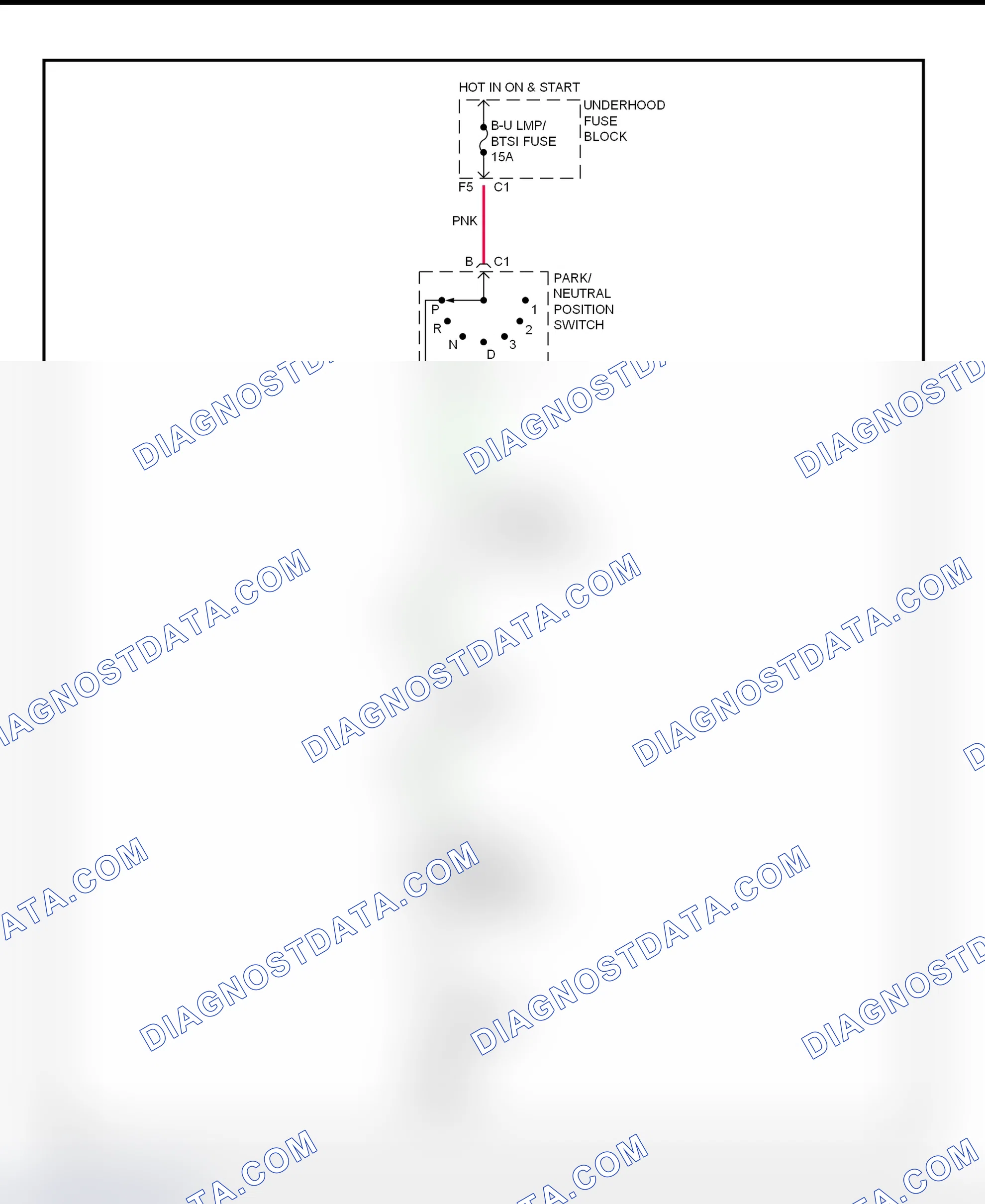 Fig. 24: Shift Interlock System Wiring Diagram (1999 Alero & Grand Am)