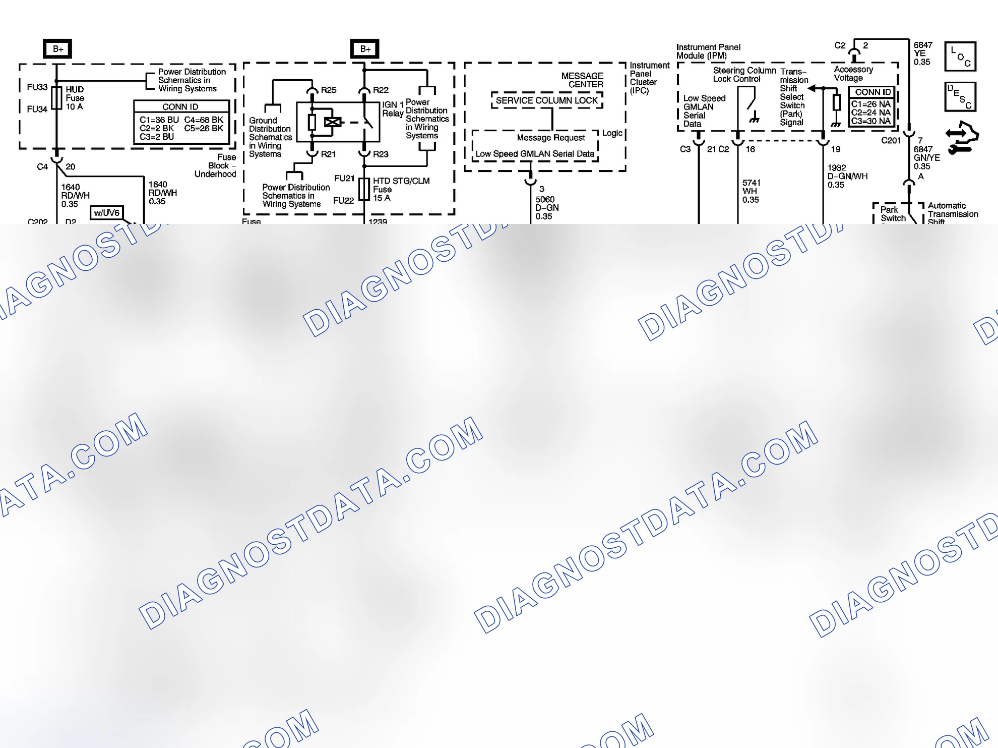 Scheme 1: Column/Ignition Lock Schematics