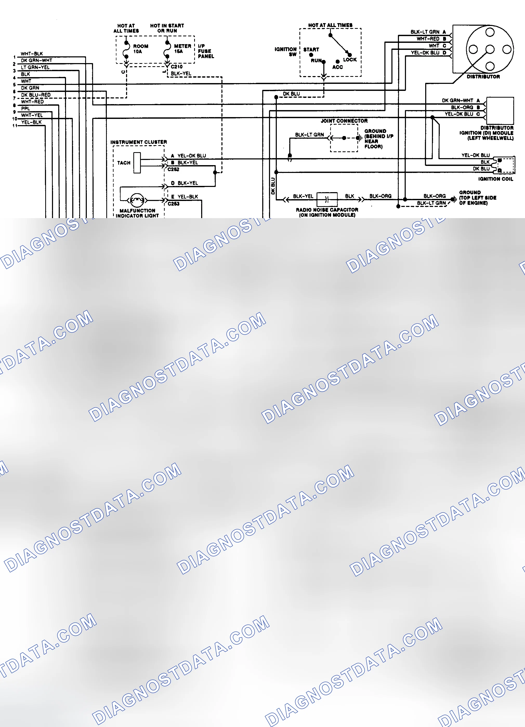 Scheme 167: EEC Wiring Diagram (1.8L A/T - 2 of 2)