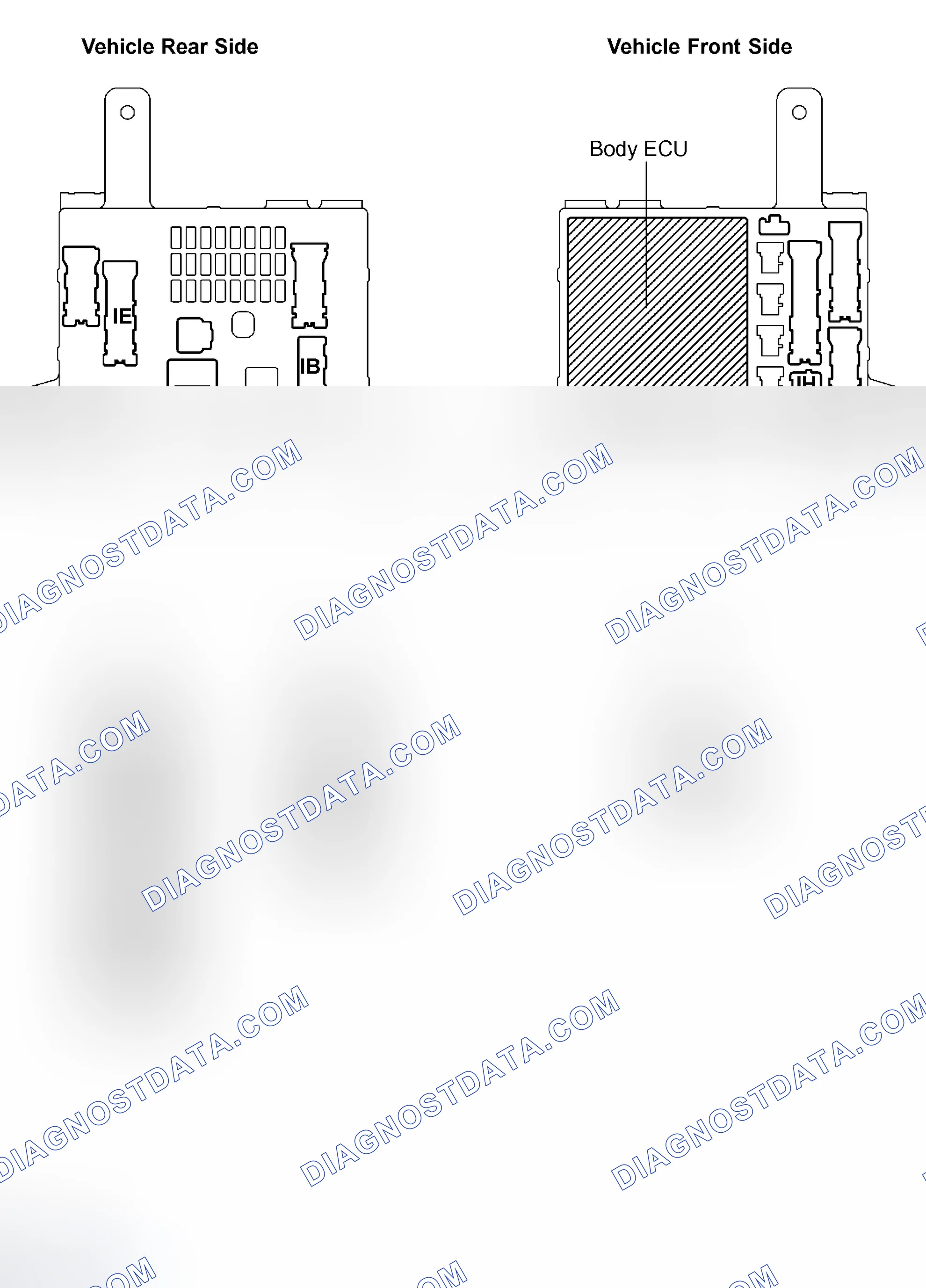 Scheme 76: TERMINALS OF ECU