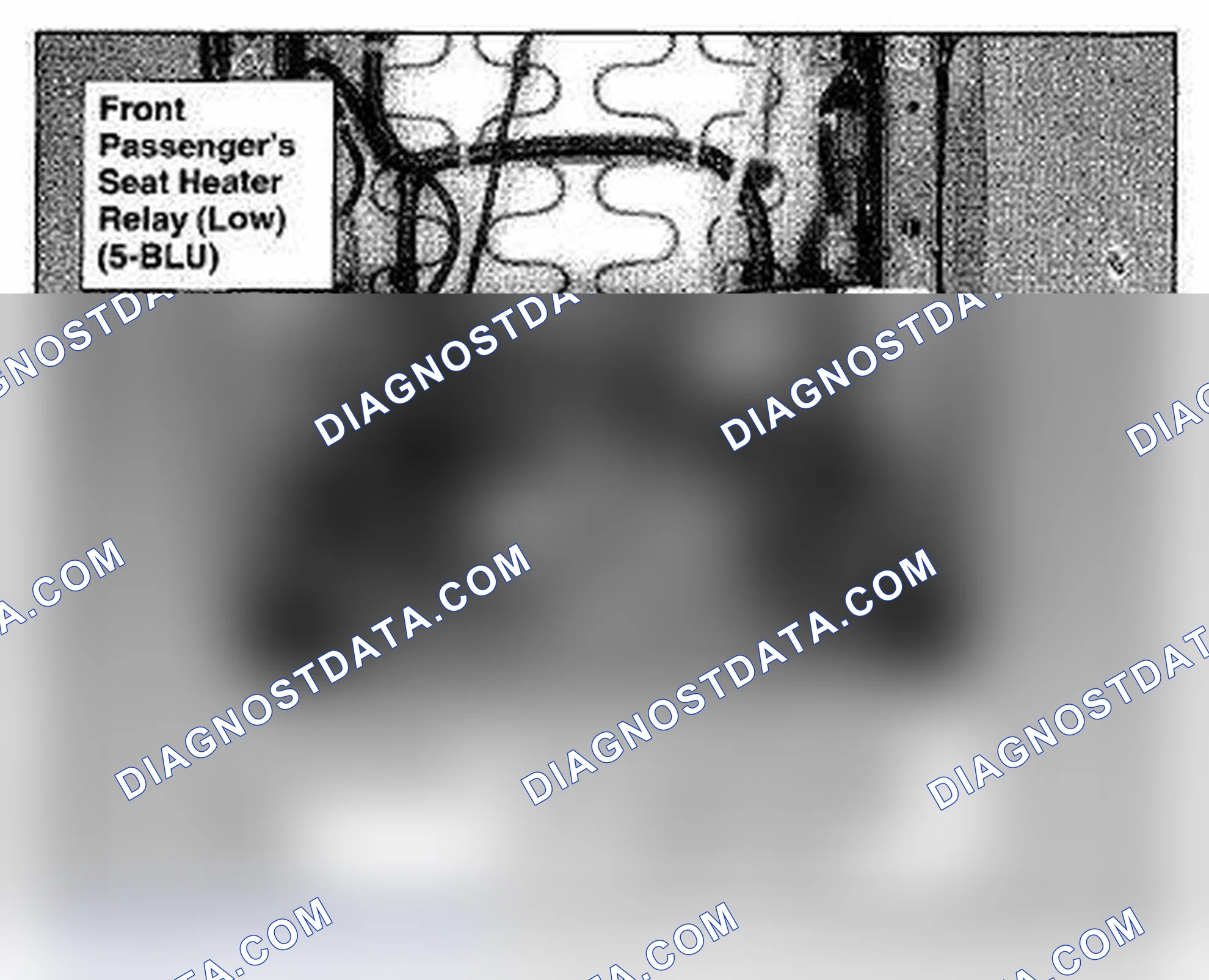 Scheme 1108: Under Front Passenger's Seat Component Location (Photo 99)